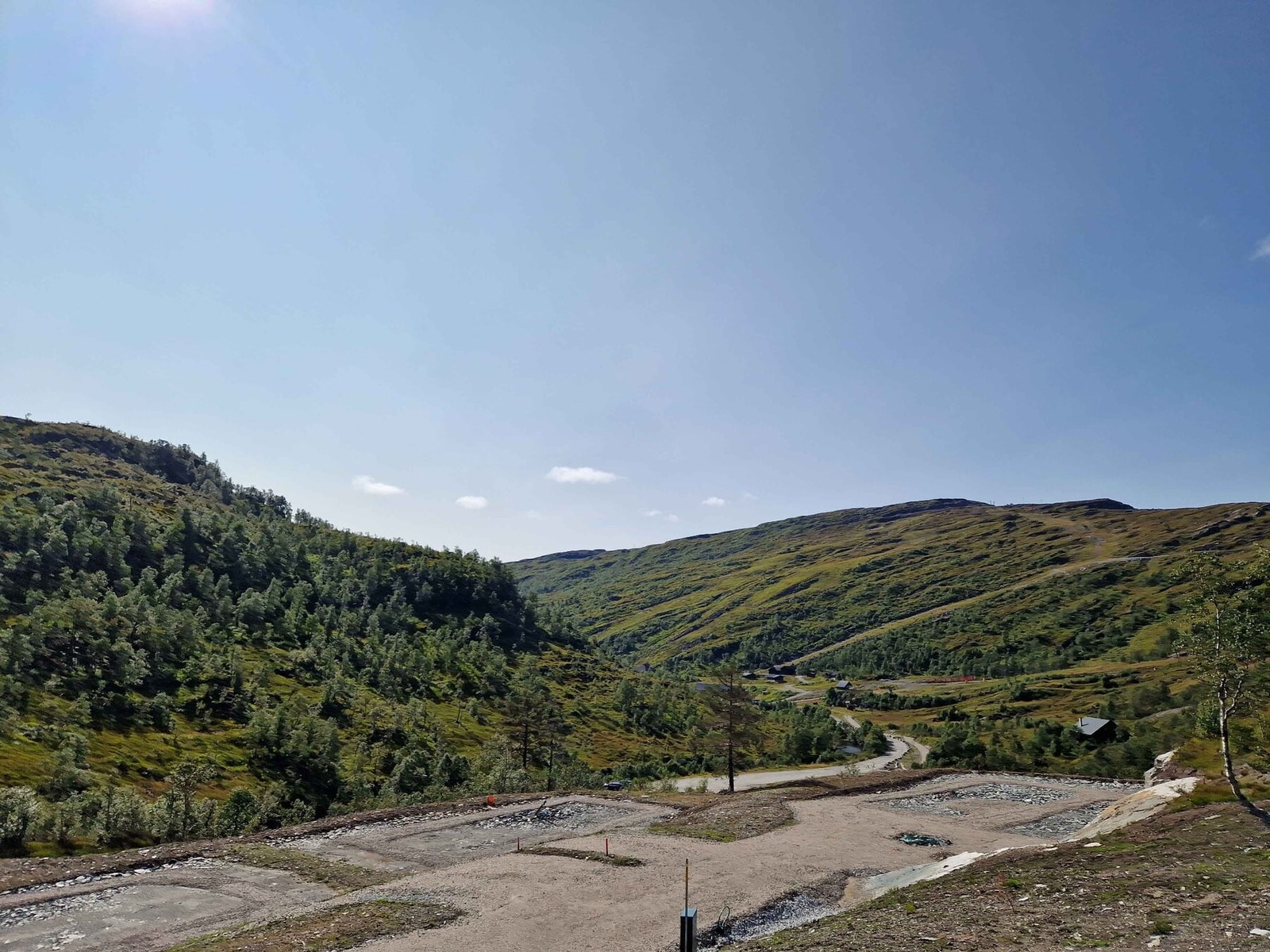 Fra felt H4 mot skibakken Galleribilde