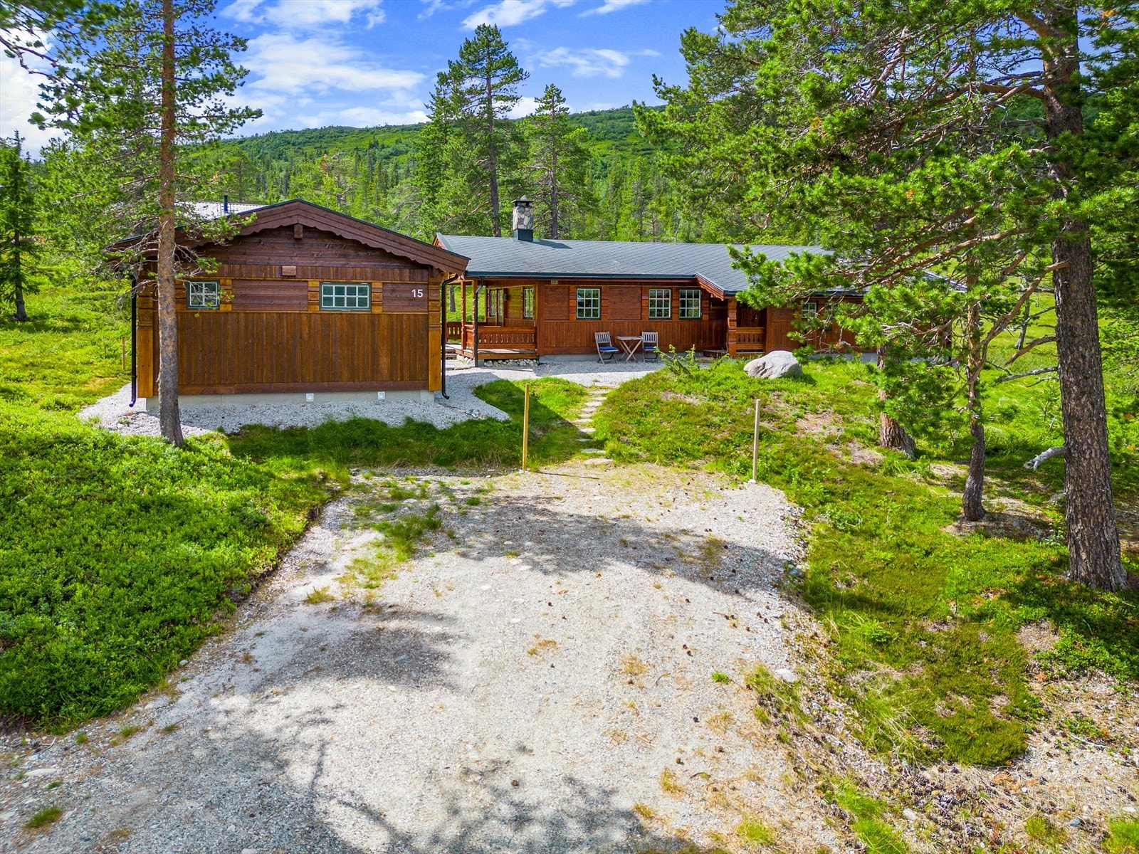 Parkering på egen tomt. Galleribilde