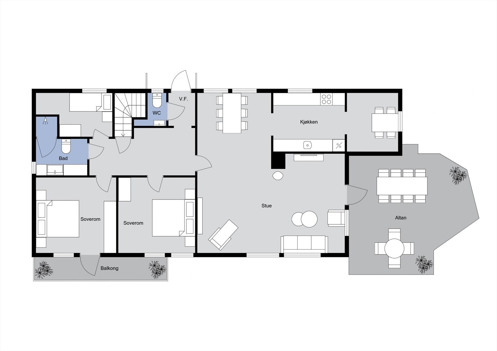 Plantegning - hovedplan Galleribilde
