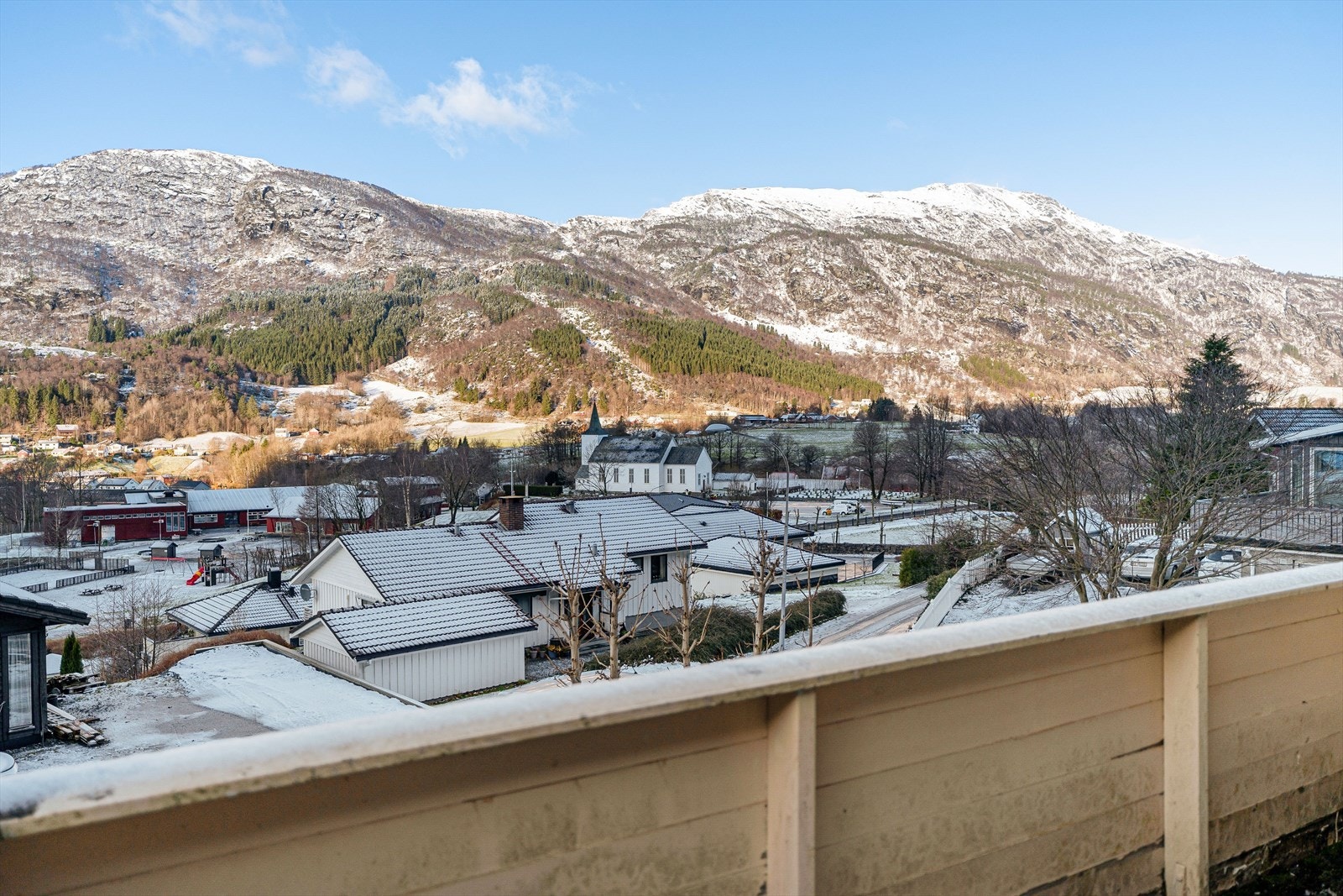 Fri utsikt fra terrasse Galleribilde