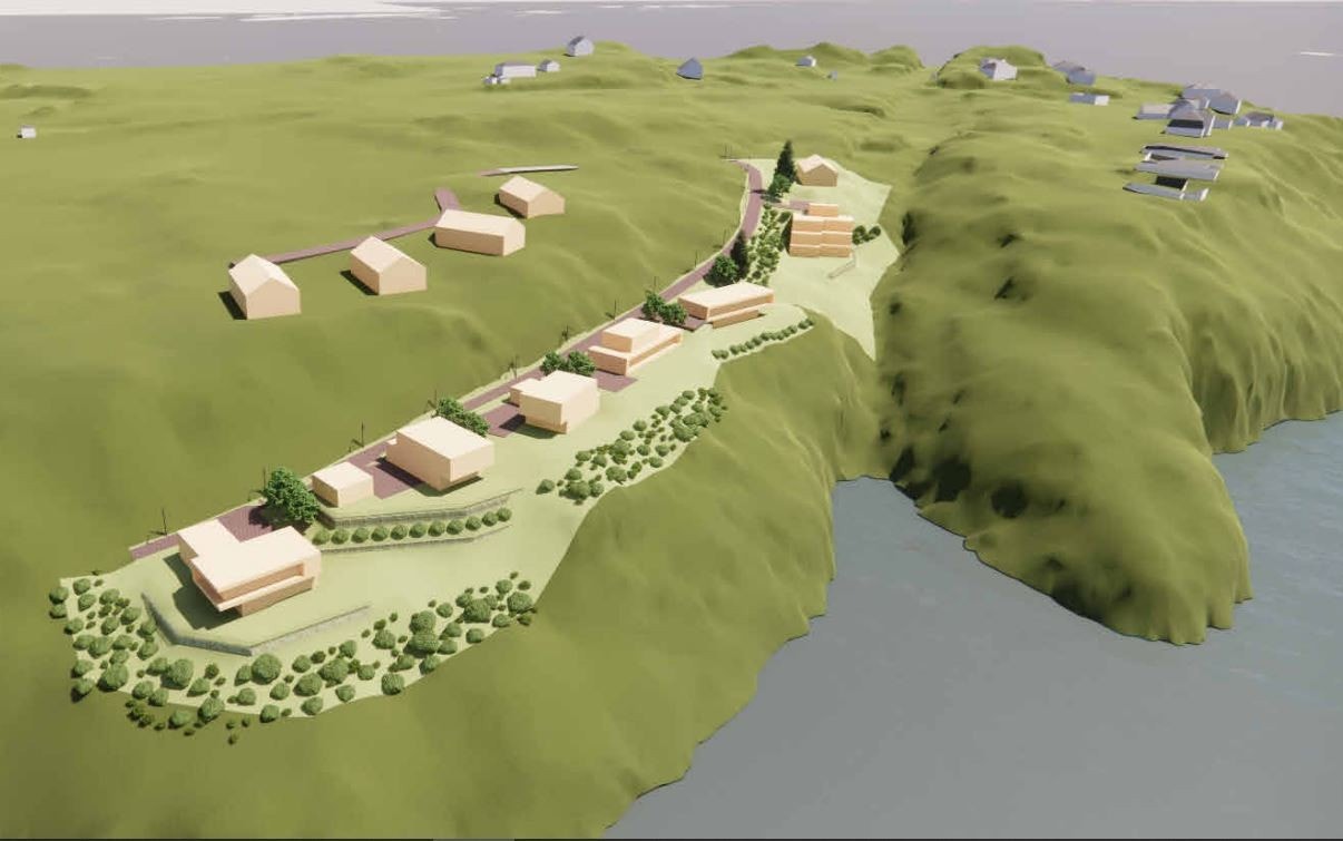 Utomhusplan - Et eksempel på hvordan det kan se ut på nederste rekke. Galleribilde