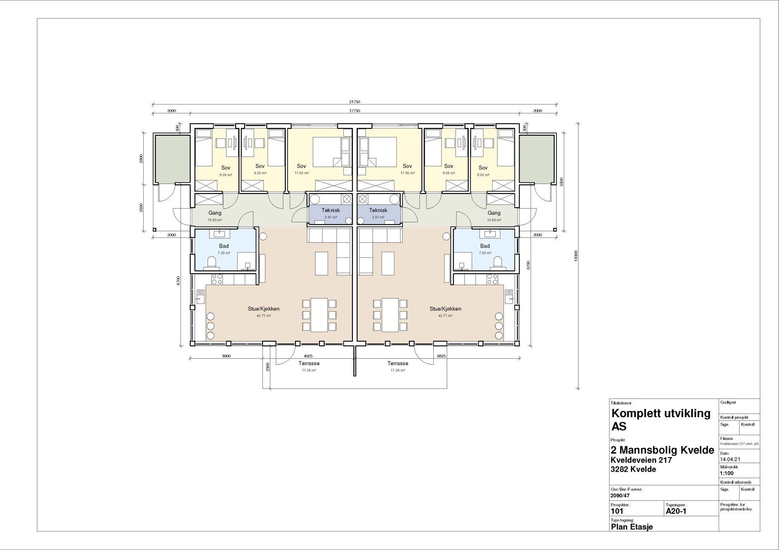 Plantegning. Galleribilde