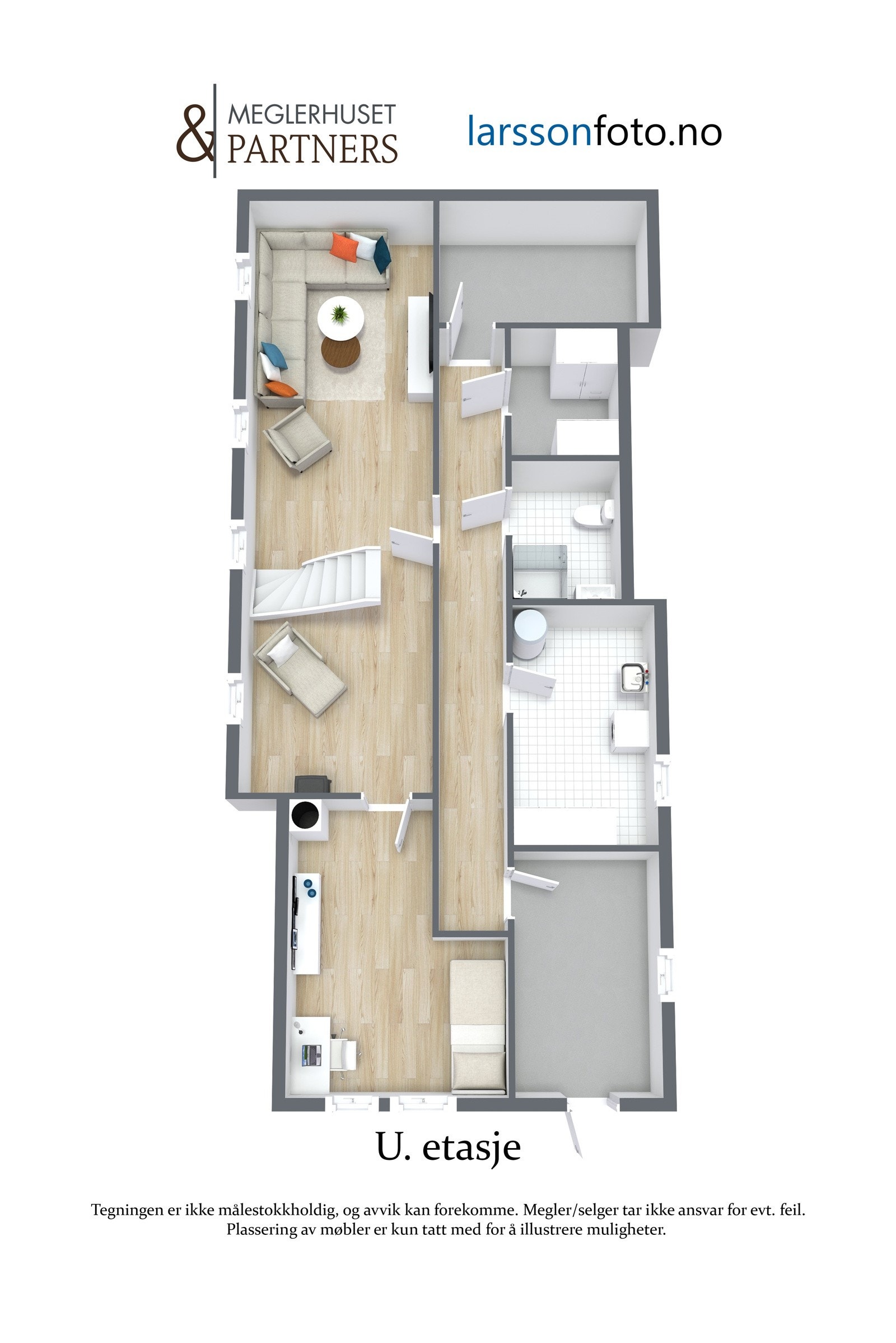 Planløsning 1. etasje (Underetasje) Galleribilde