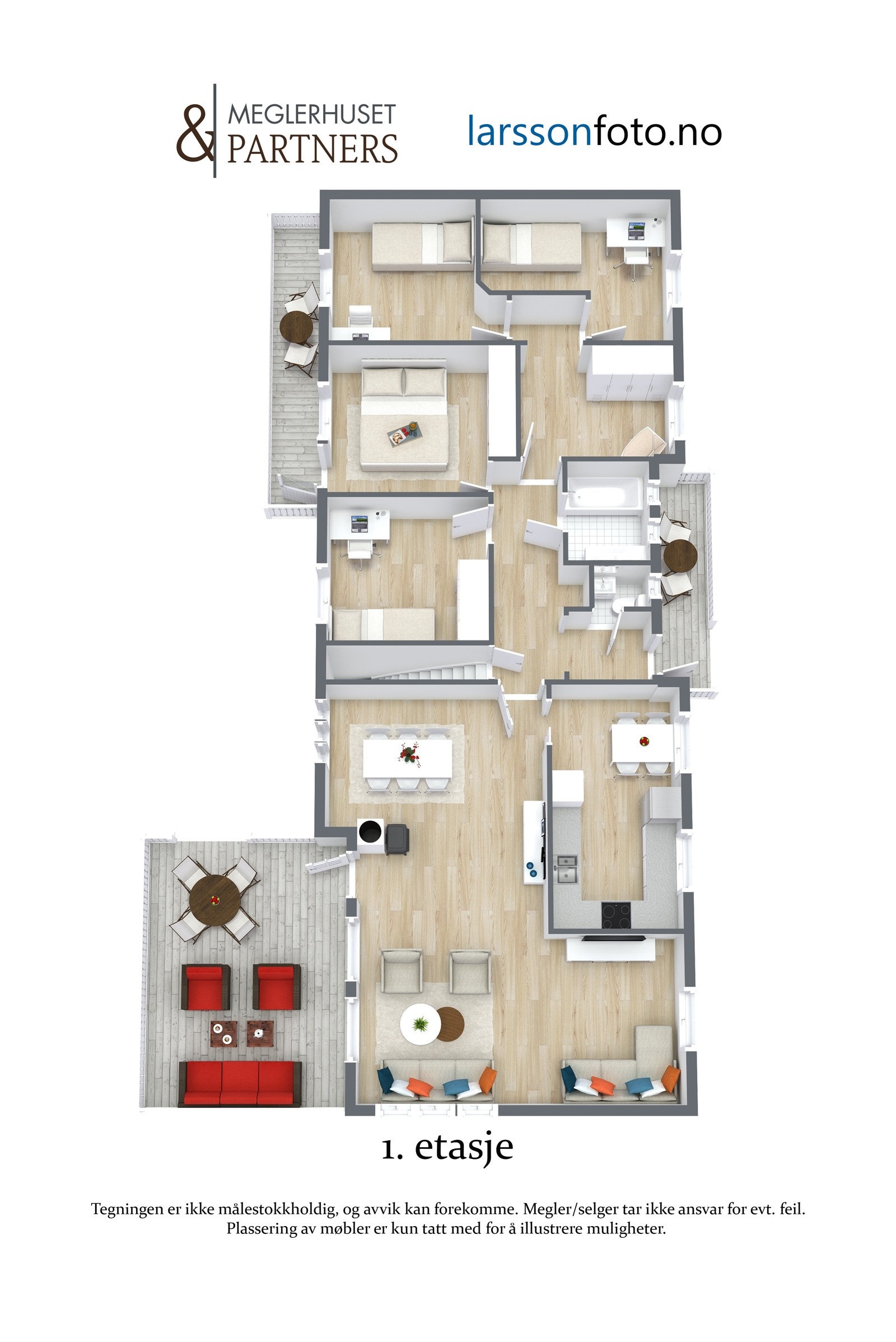 Planløsning 2. etasje (Hovedetasje) Galleribilde