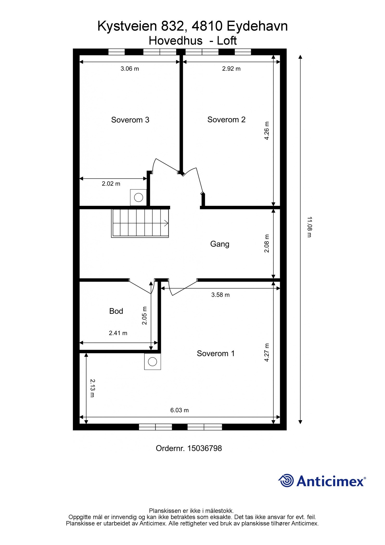 Hovedbolig: Plantegning 2 etasje Galleribilde