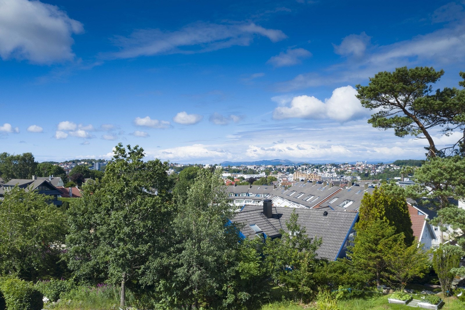 Utsikt mot nord tatt fra drone. Galleribilde
