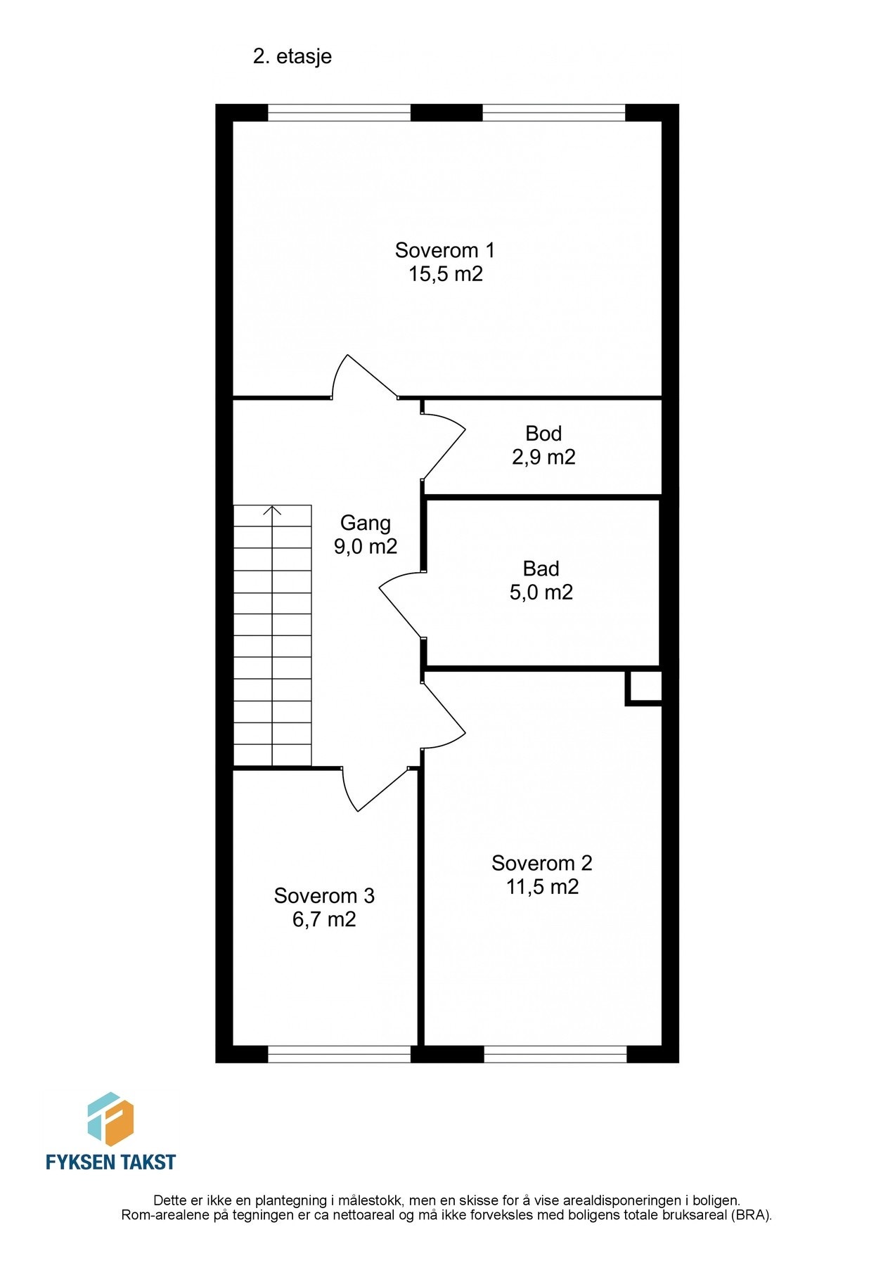 Plantegning - 2. etasje. Galleribilde