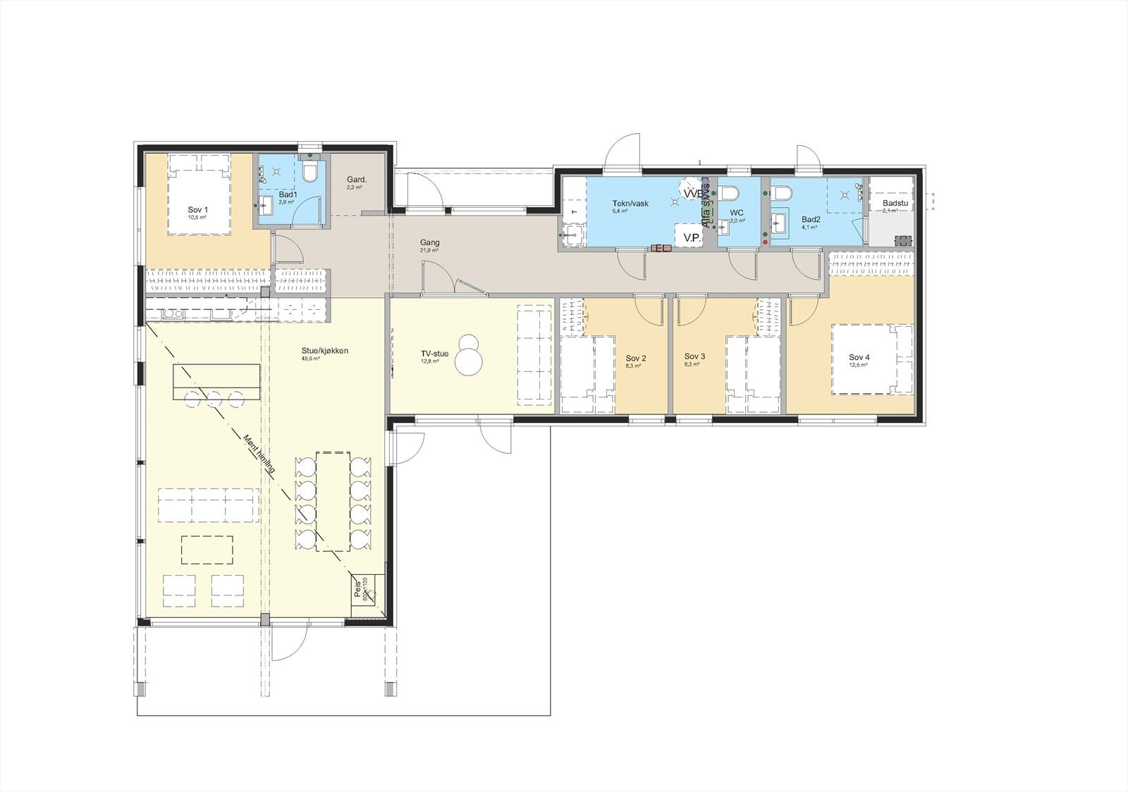 Plantegning Galleribilde