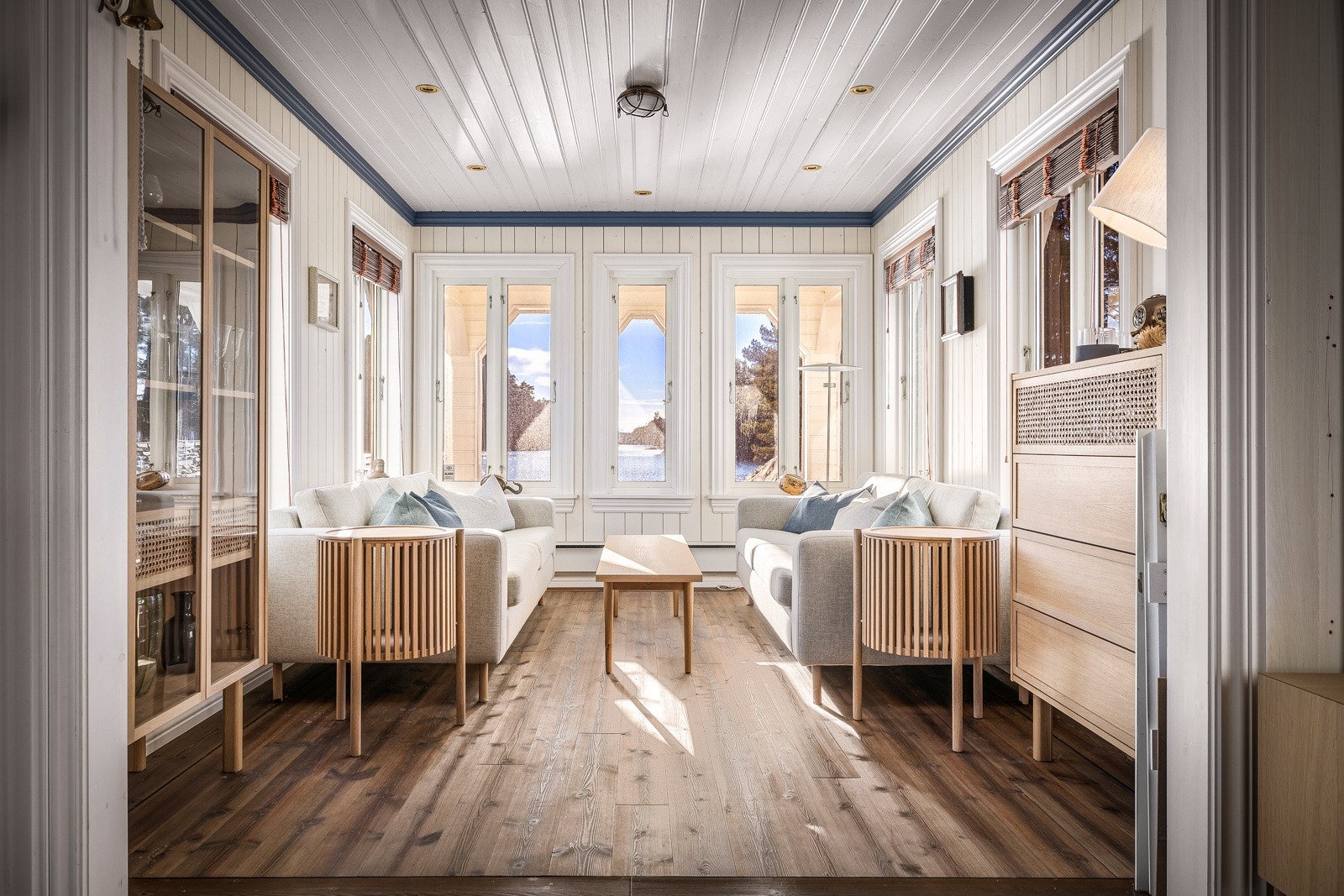 - Panoramastuen laget for å sitte å nyte de vakre omgivelsene - Galleribilde