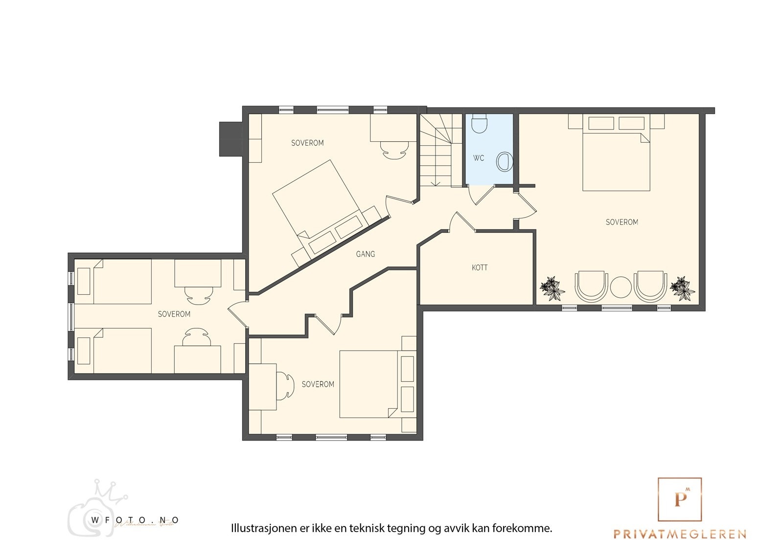 - Planløsning hovedhus 2.etasje - Galleribilde