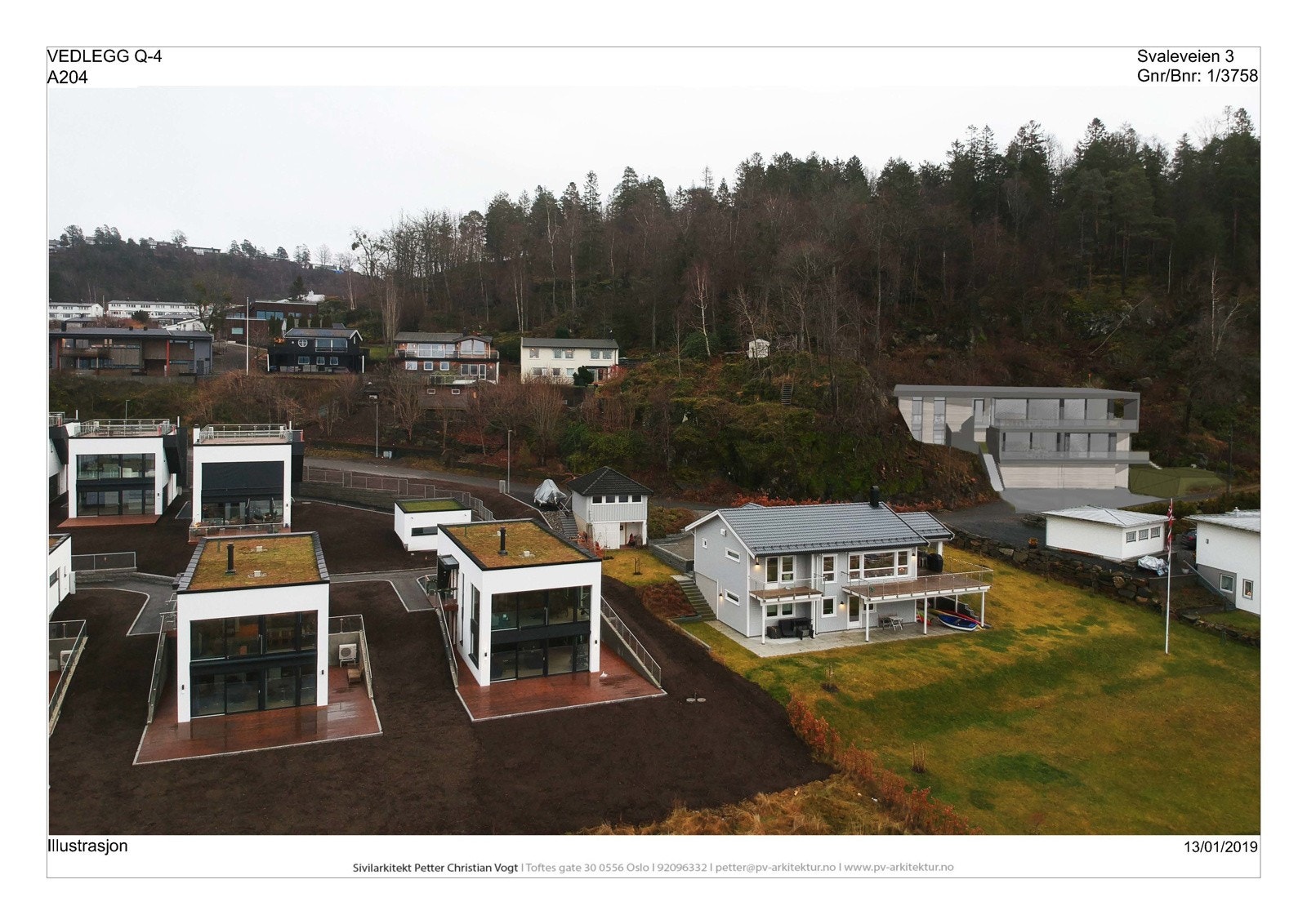 Illustrasjon fra rammesøknad som ikke ble ferdigstilt Galleribilde