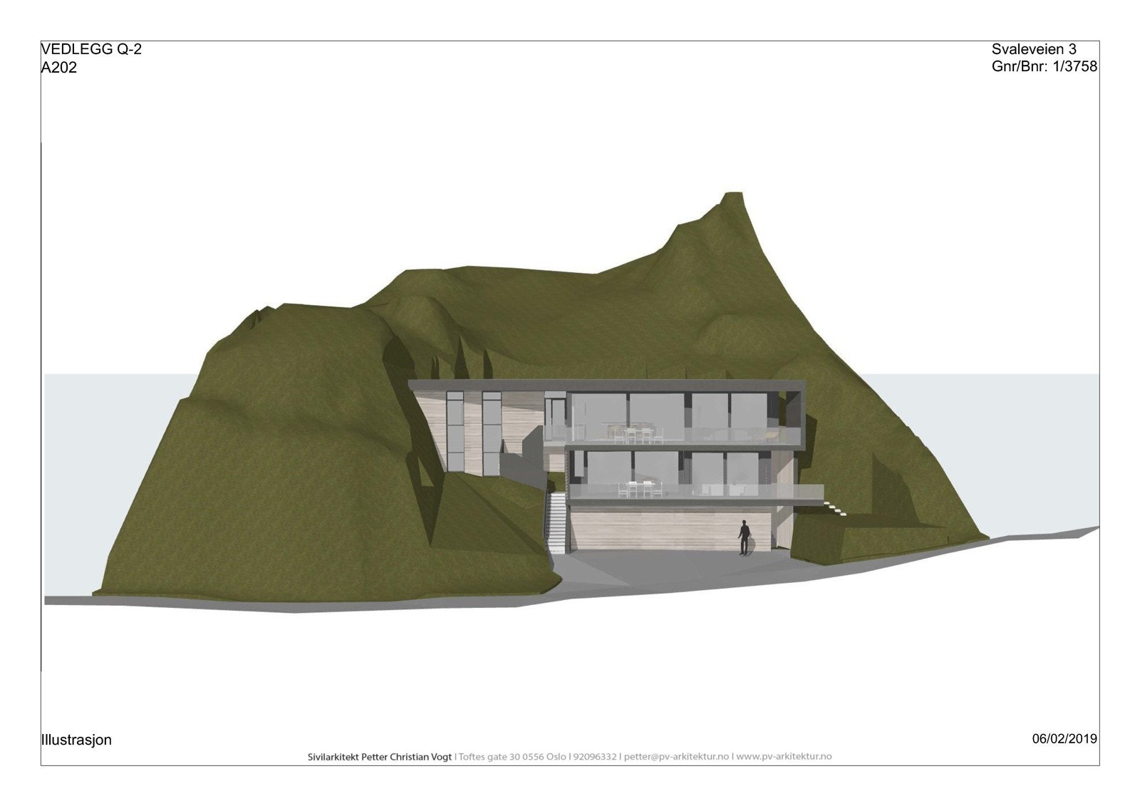 A202 Q2. Illustrasjon fra rammesøknad som ikke ble ferdigstilt Galleribilde