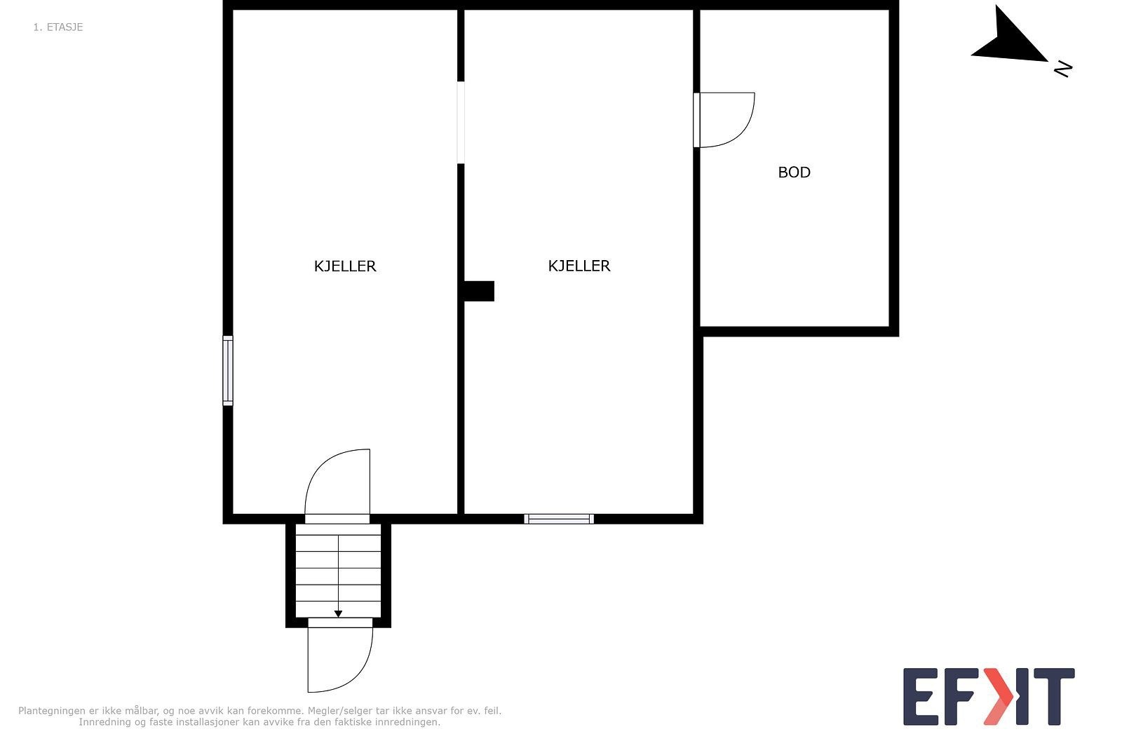 Plantegning kjeller Galleribilde