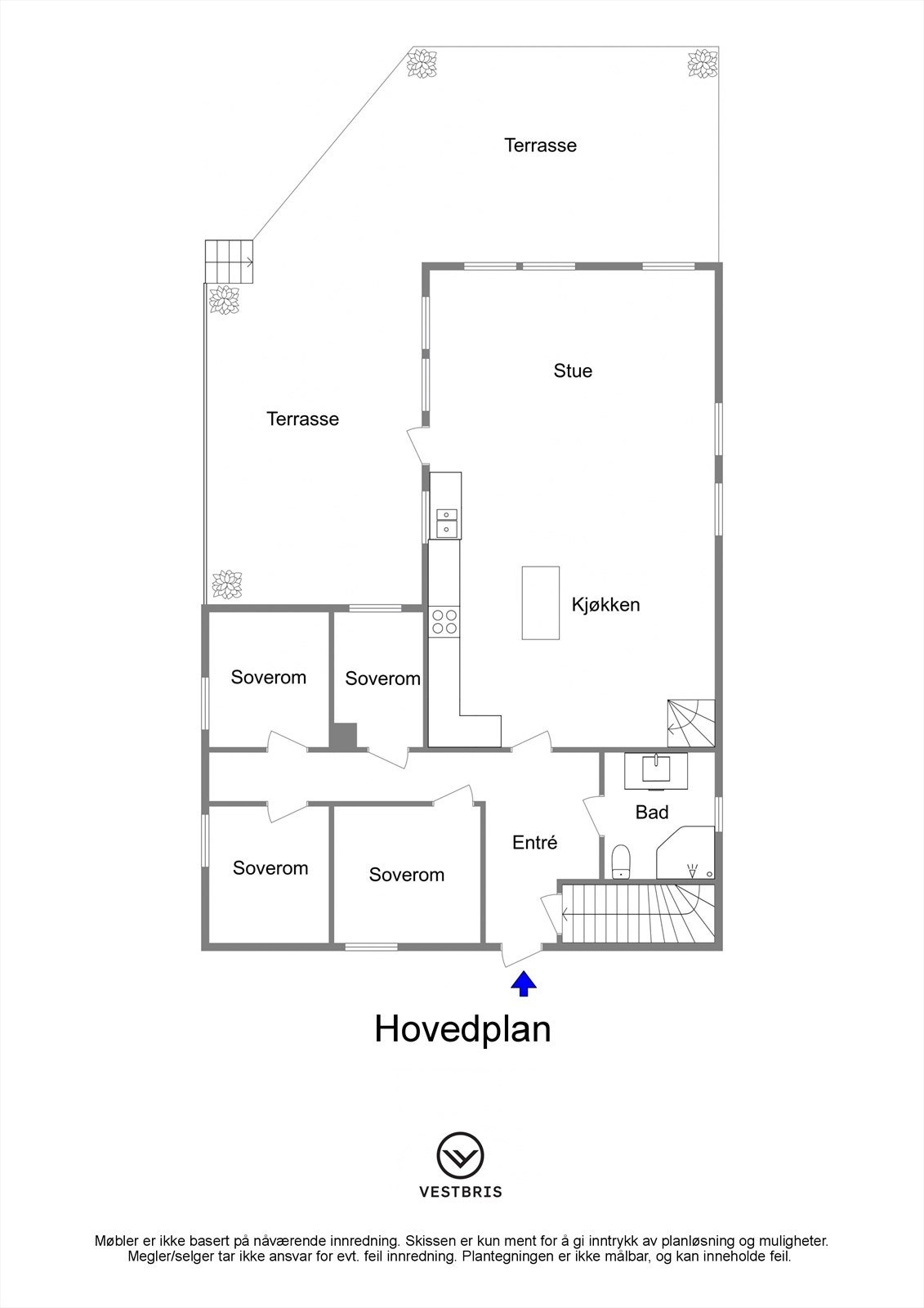 Plantegning 1. Etasje Galleribilde