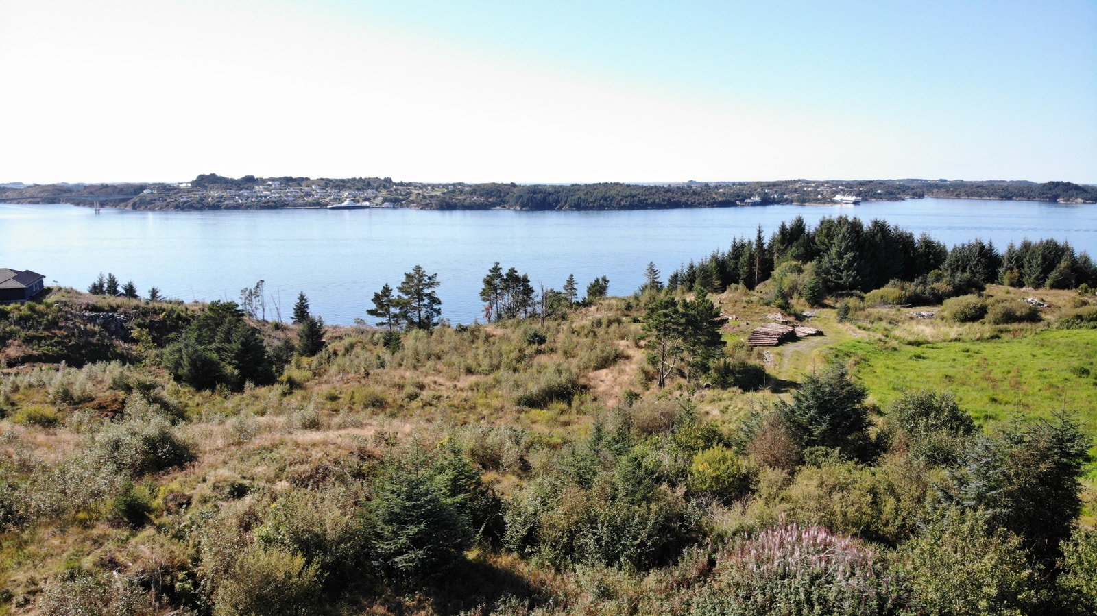 Drone bilde mot vest Galleribilde