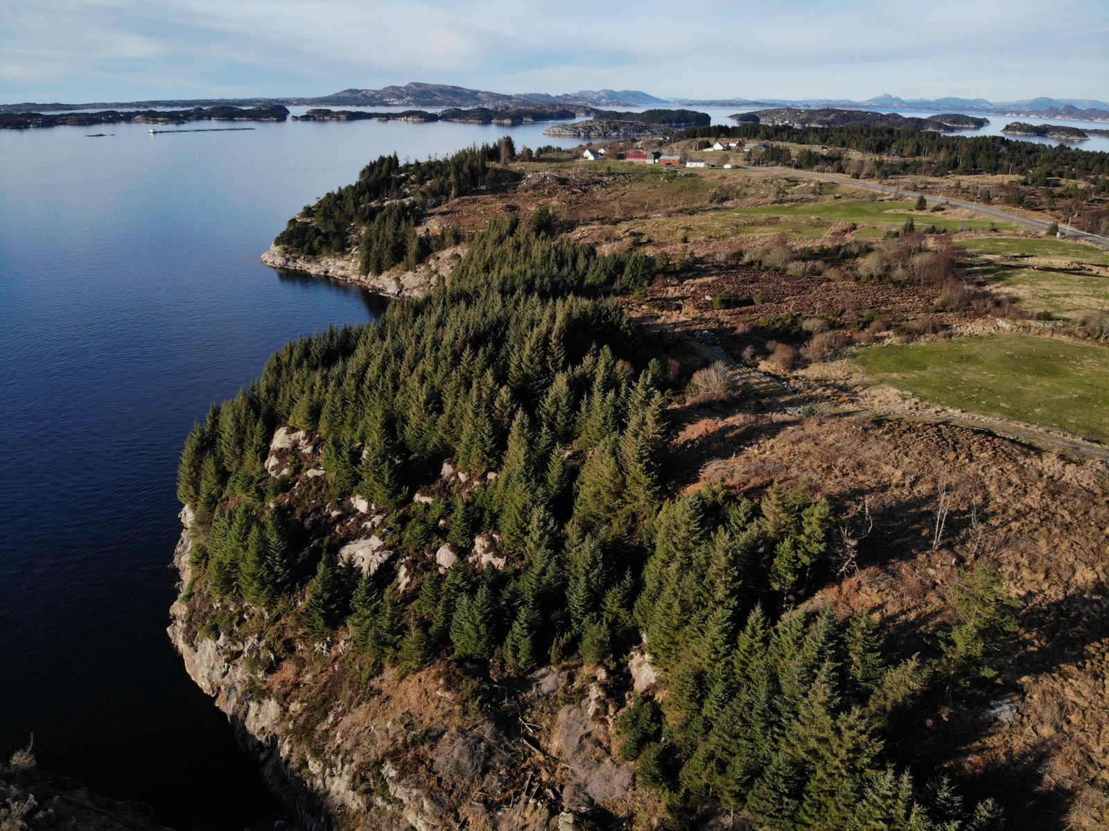 Drone foto mot nord. Galleribilde