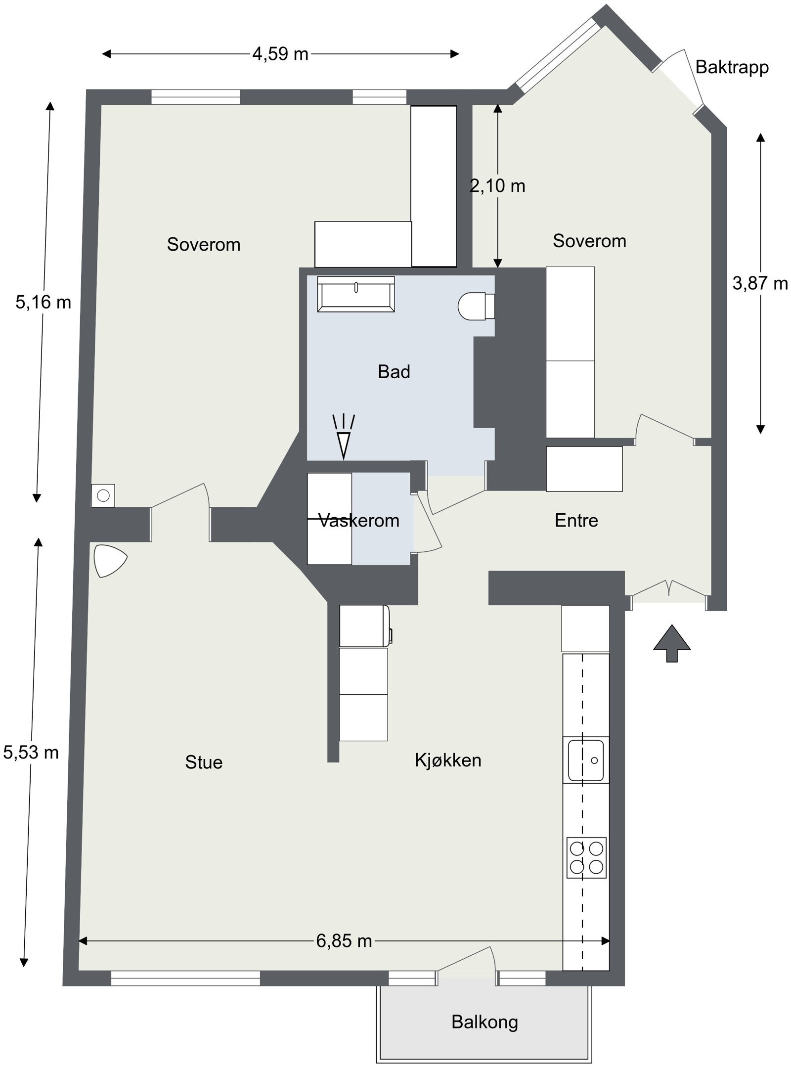 Planskisse. Galleribilde