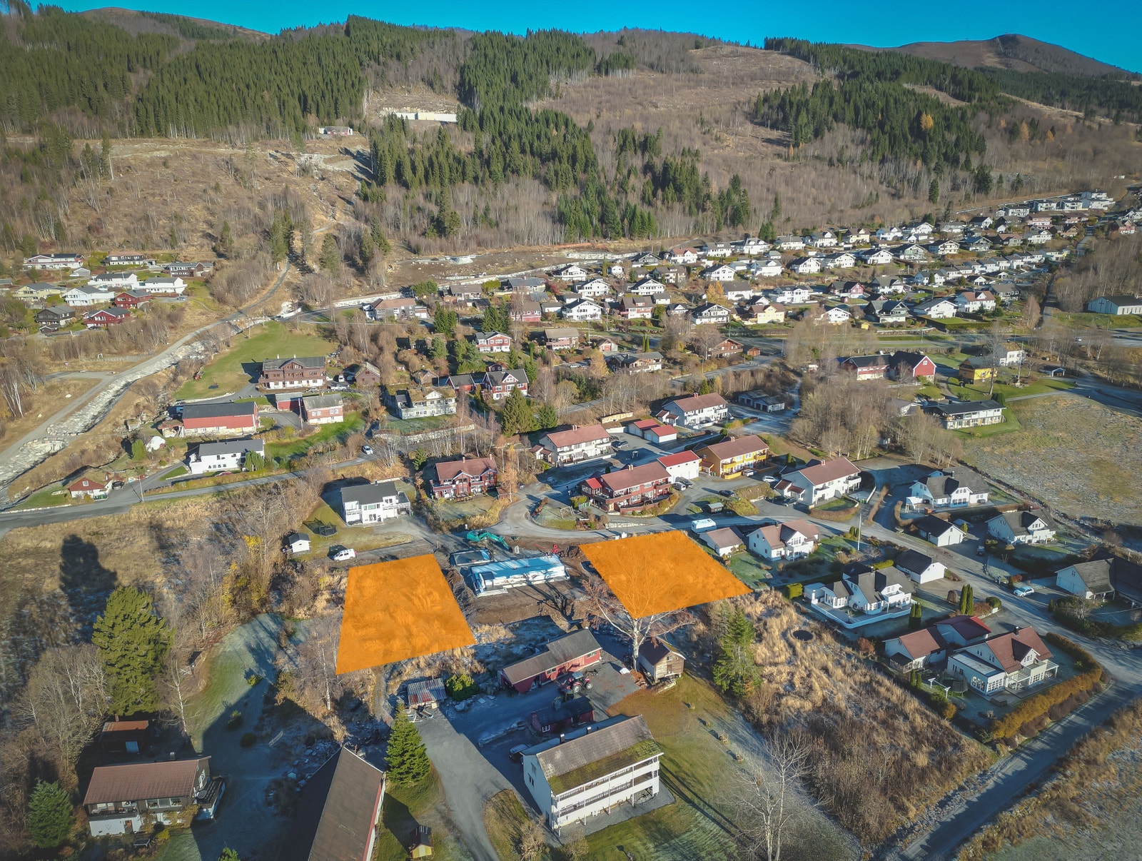 Nokre av tomtene ligg i Vidjevegen Galleribilde