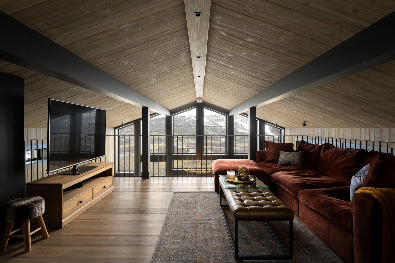 Fra hemsstuen kan også den flotte utsikten nytes Galleribilde