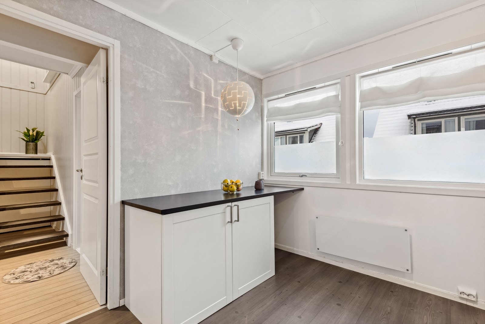 Her kan dere ha et spisebord dersom dere ønsker det. Galleribilde