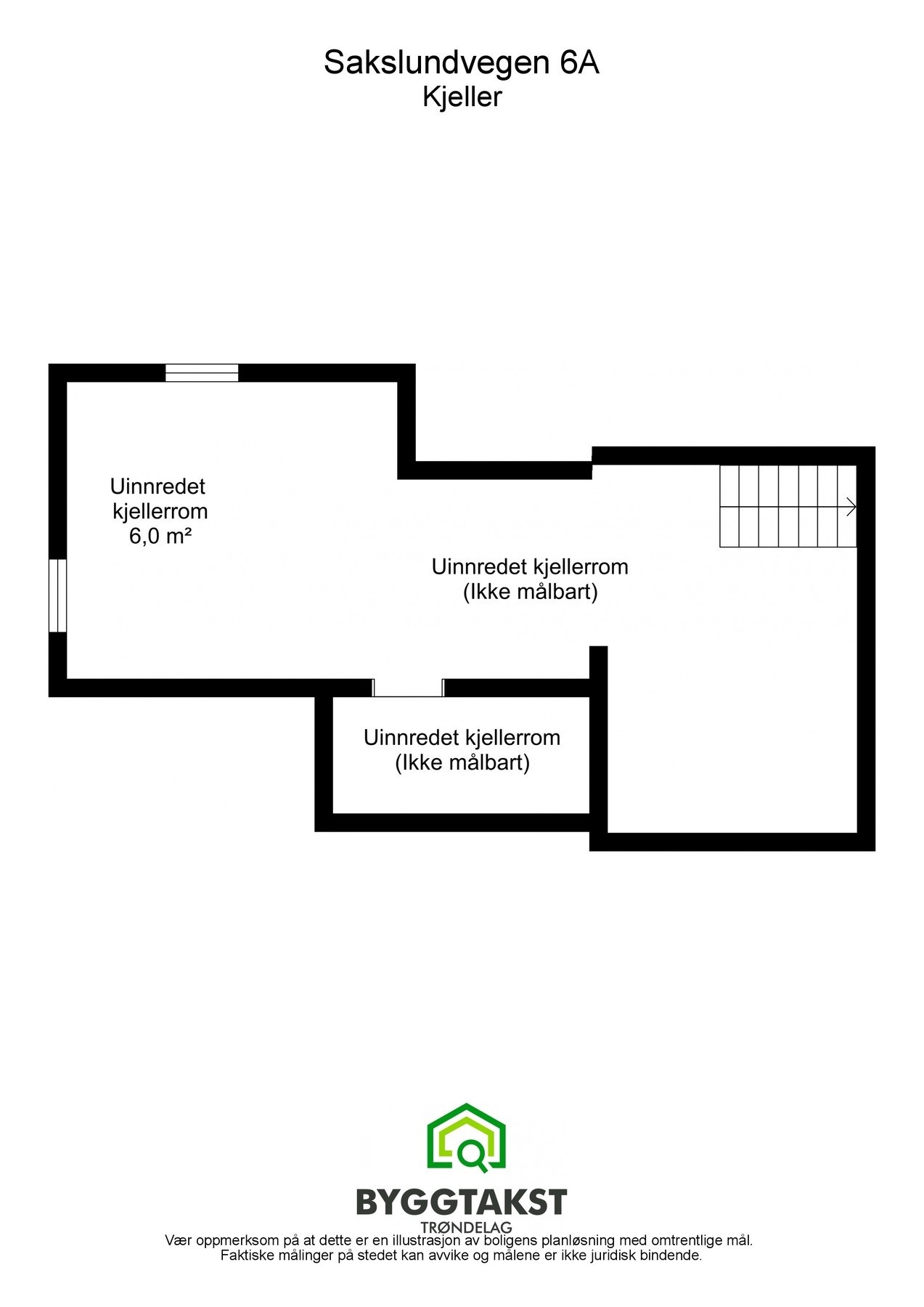 Plantegning kjeller. Galleribilde