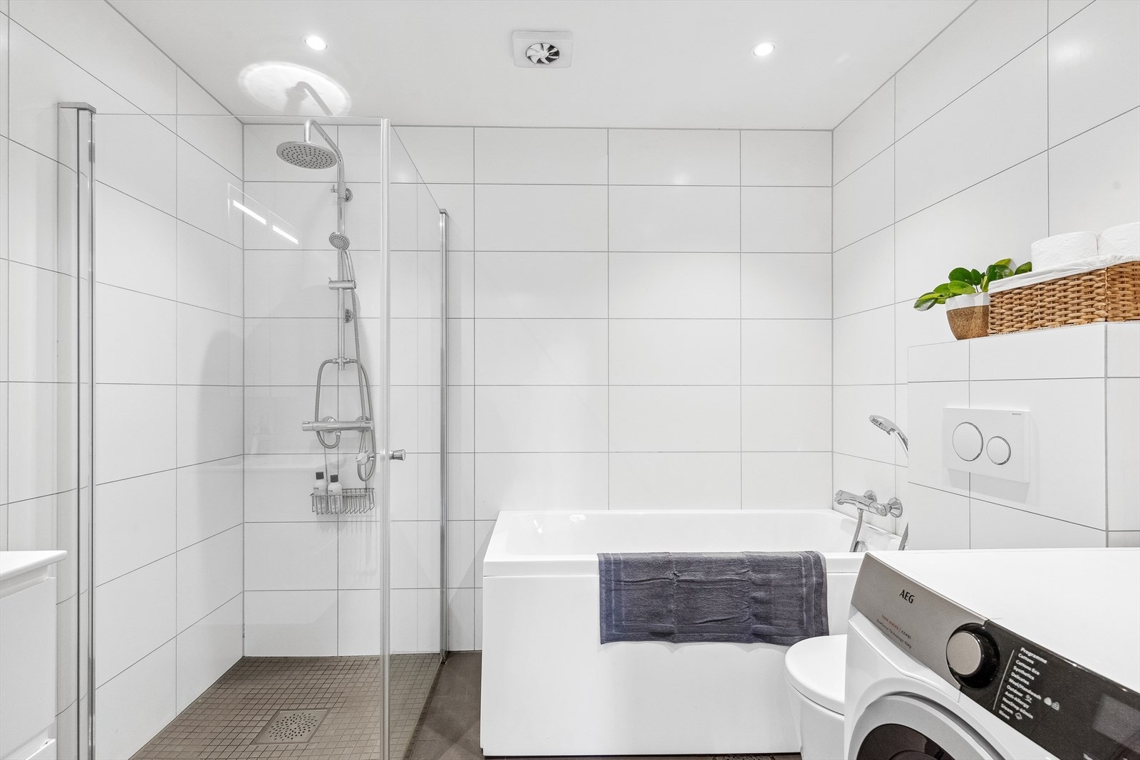 Baderom ble renovert i 2019/20. Galleribilde