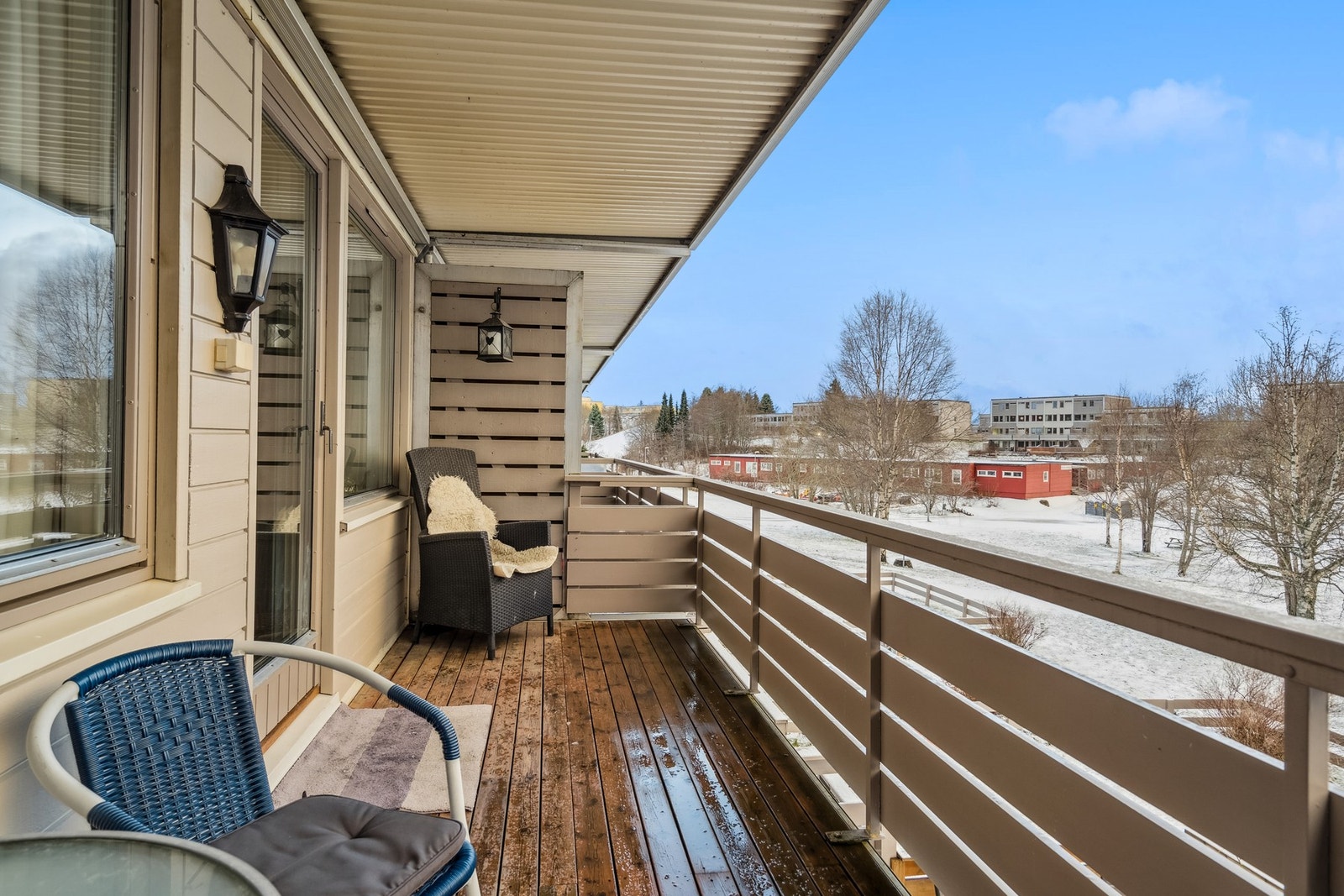 Balkongen er overbygd. Galleribilde
