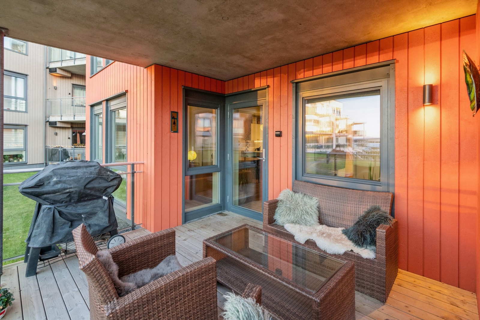 Leiligheten ligger på bakkeplan. Galleribilde