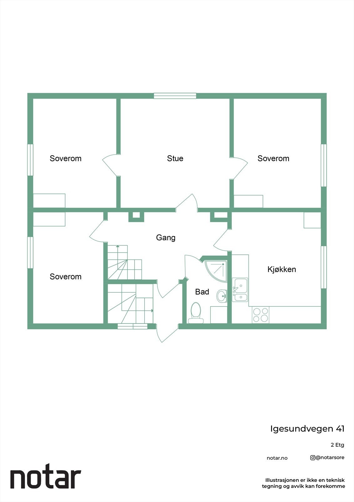 Plantegning tredje etasje Galleribilde