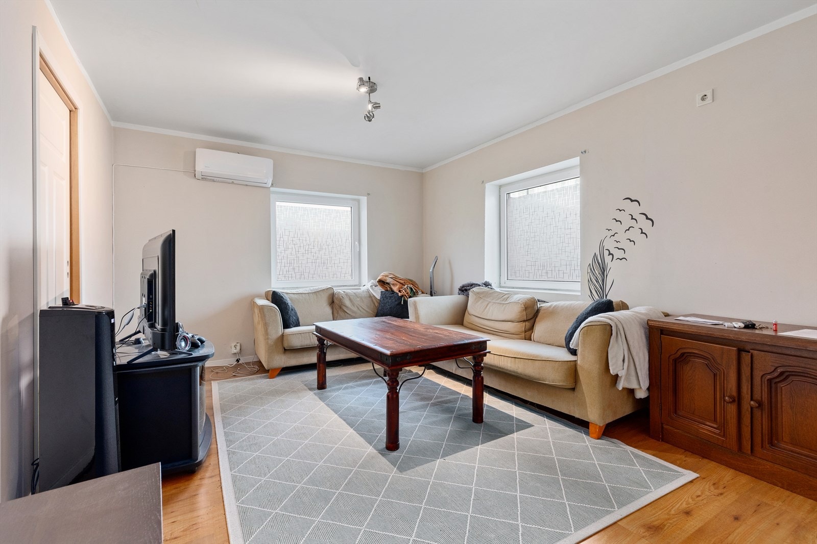 Stue med varmepumpe Galleribilde