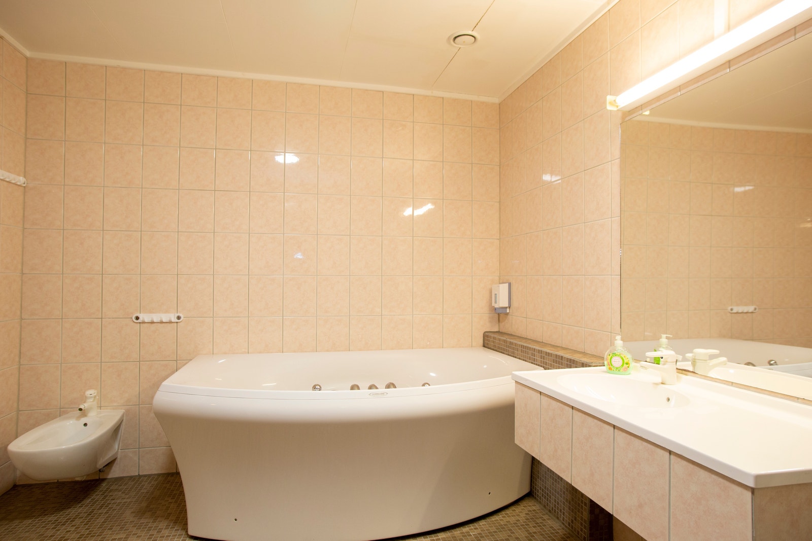 Suiten har også eget badekar som det eneste rommet. Galleribilde