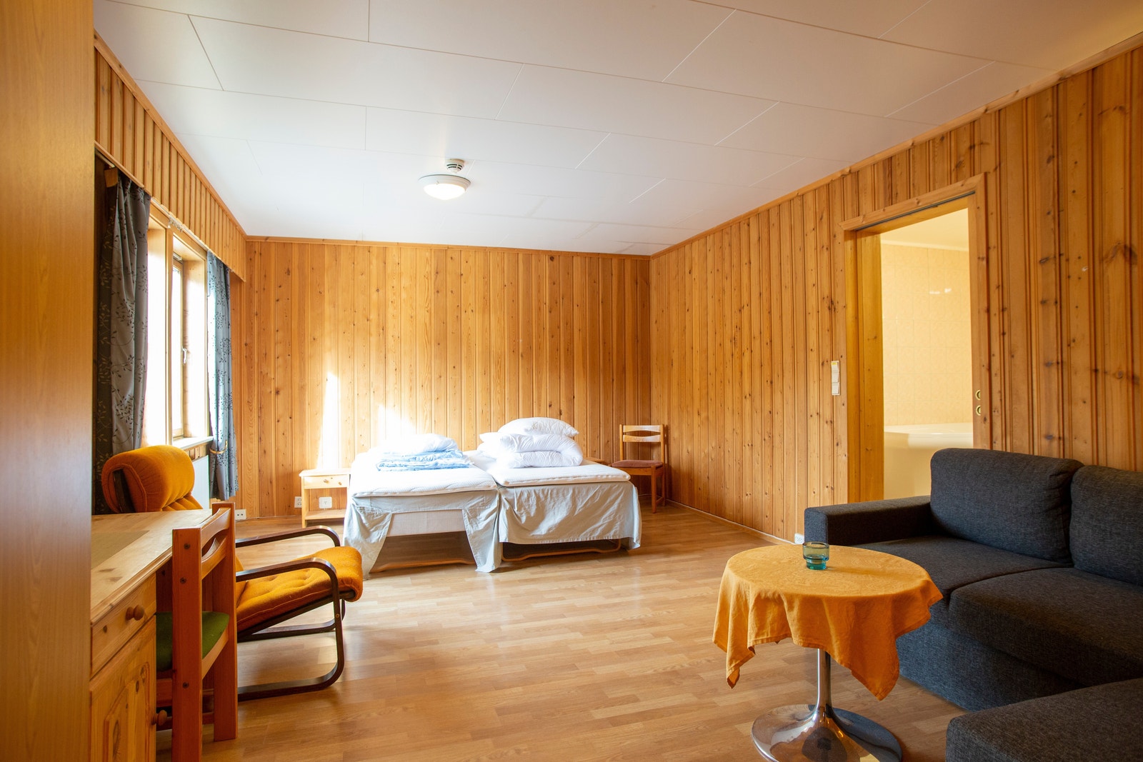 Hotellet har en suite med egen sauna i tilknytning til badet. Galleribilde