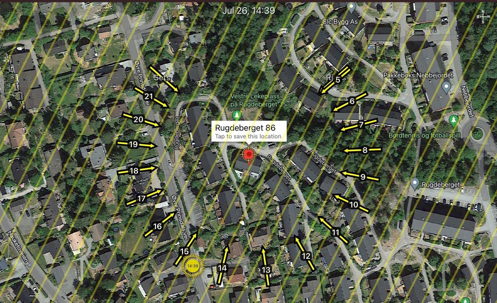 Soldiagram pr. 21 juni gir en god indikasjon om de gode solforholdene. Galleribilde