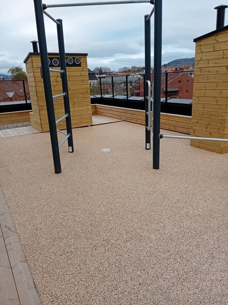 Trenings område takterrasse Galleribilde
