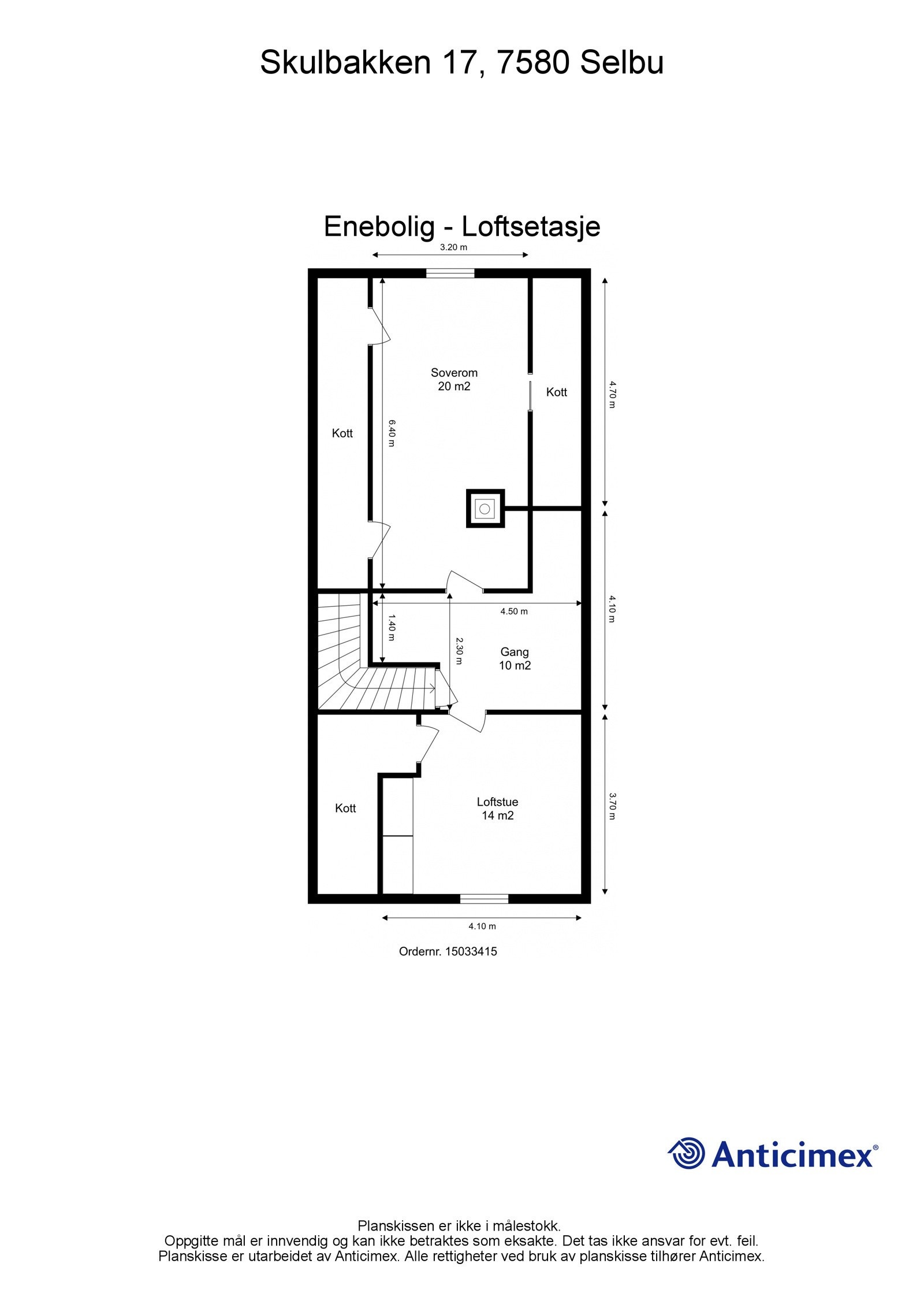Plantegning loft Galleribilde