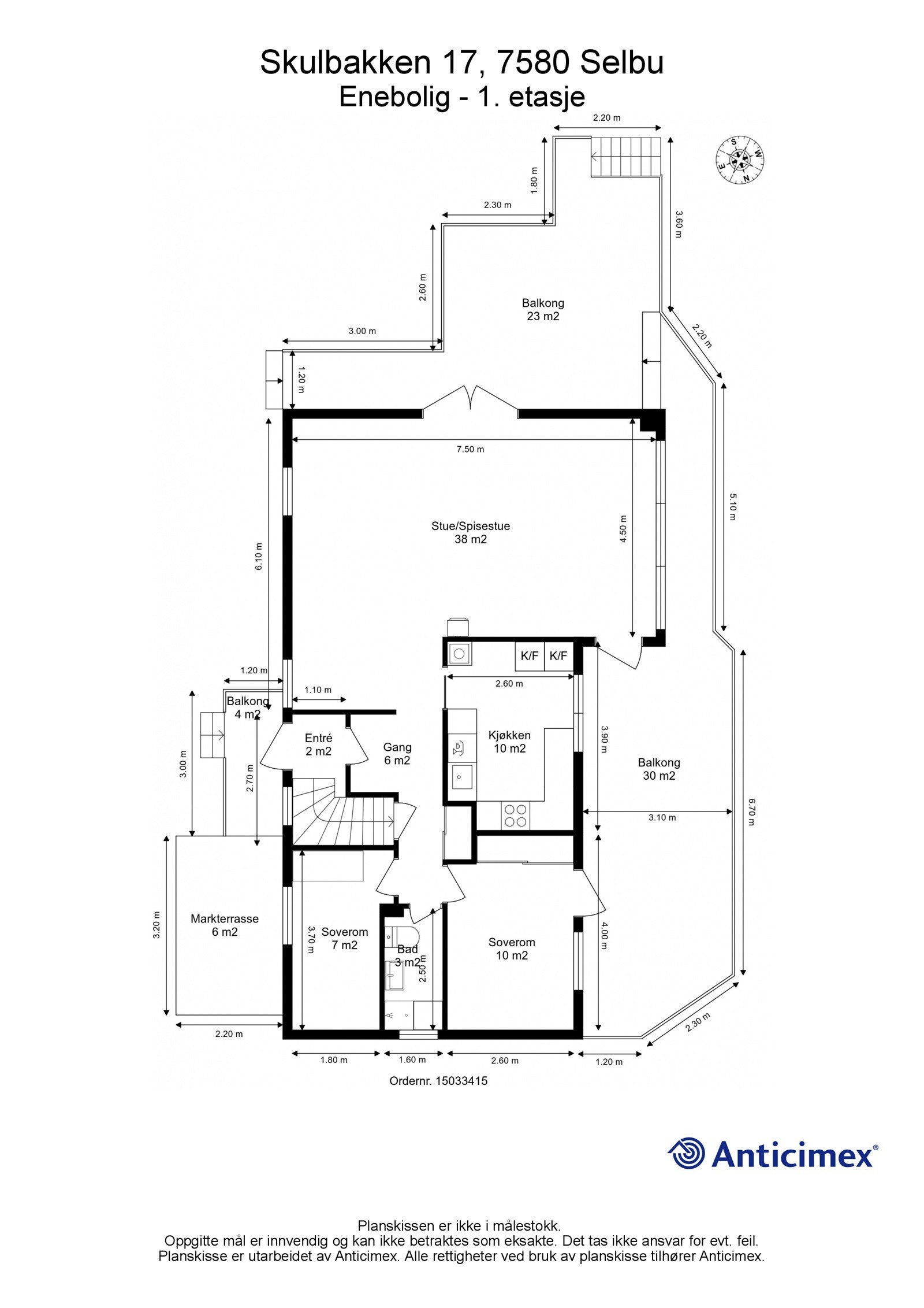 Plantegning 1. etasje Galleribilde