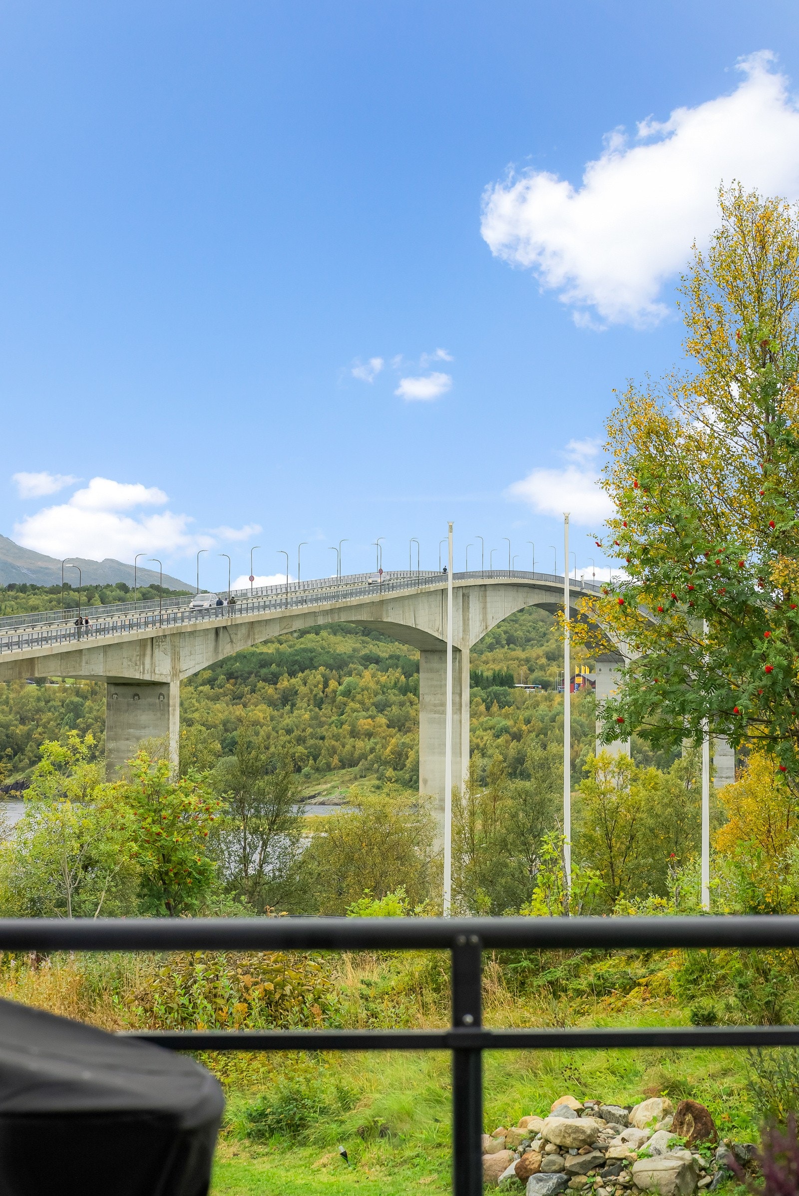 Utsikt fra balkong Galleribilde