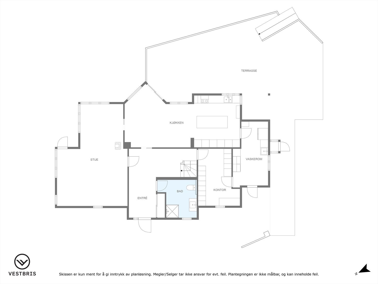 Plantegning - Hovedetasjen Galleribilde