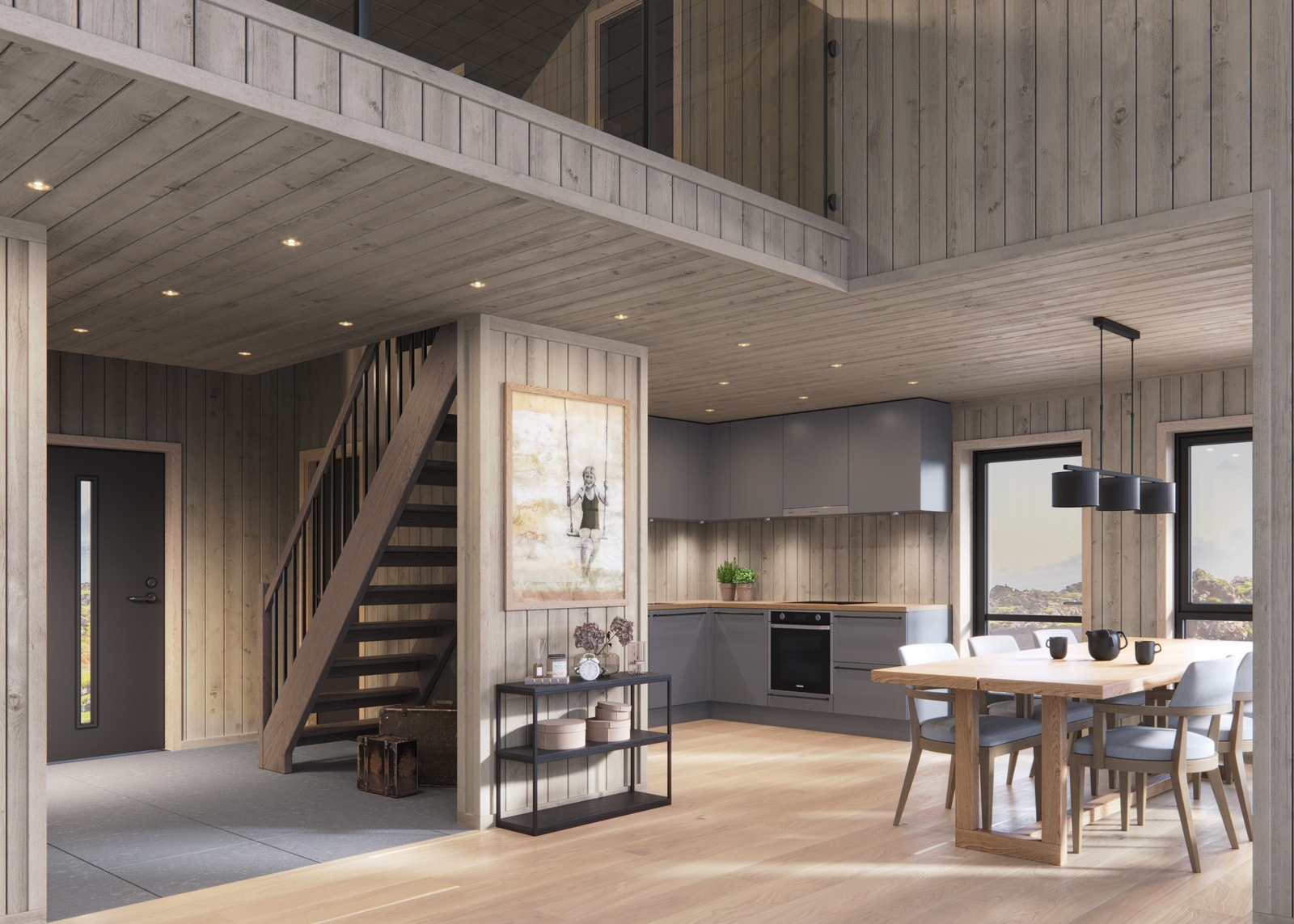 Illustrasjonsbilde mot hems og kjøkken Galleribilde