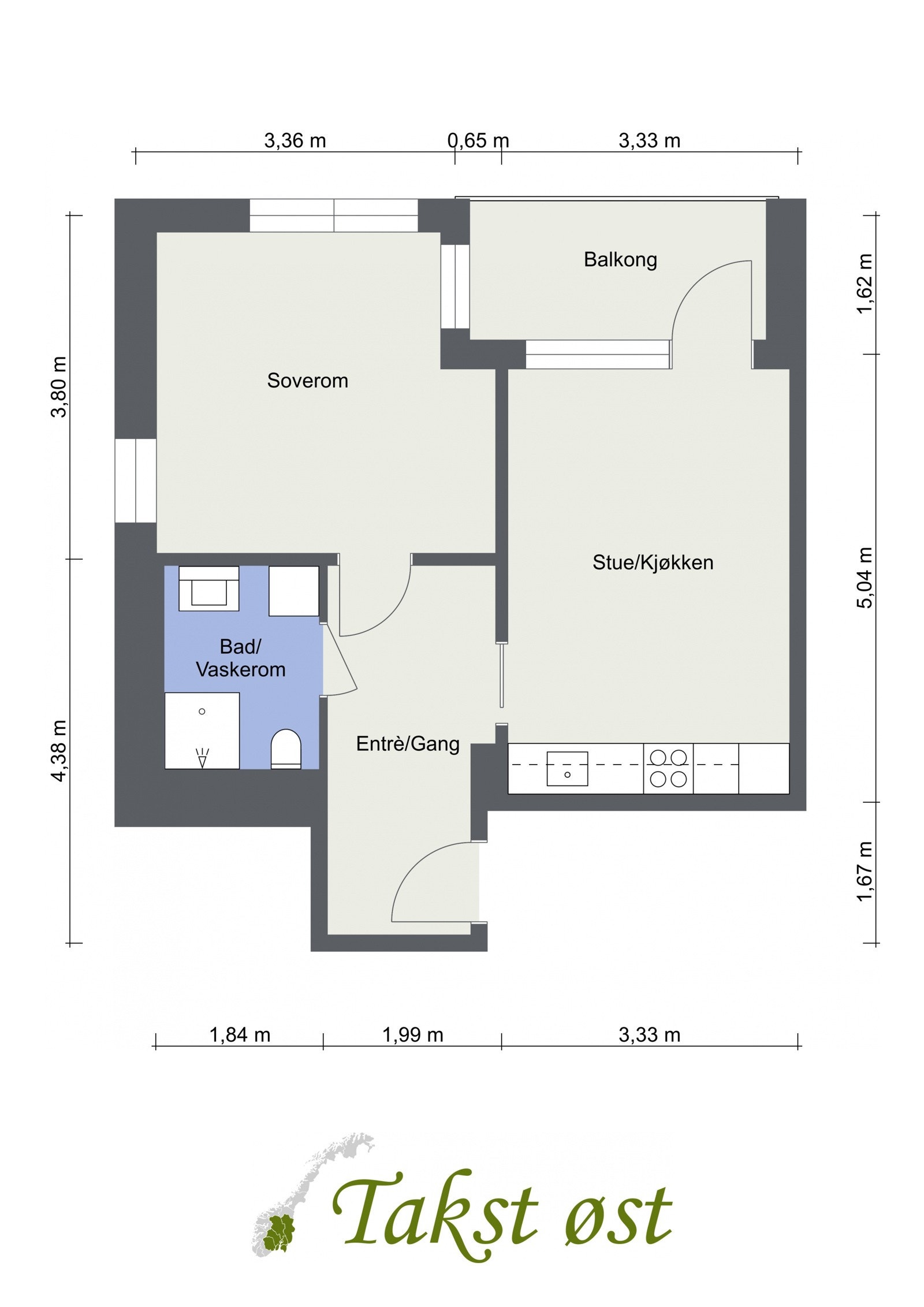 Boligen har en optimal planløsning med store vindusflater som sørger for gode lysforhold Galleribilde