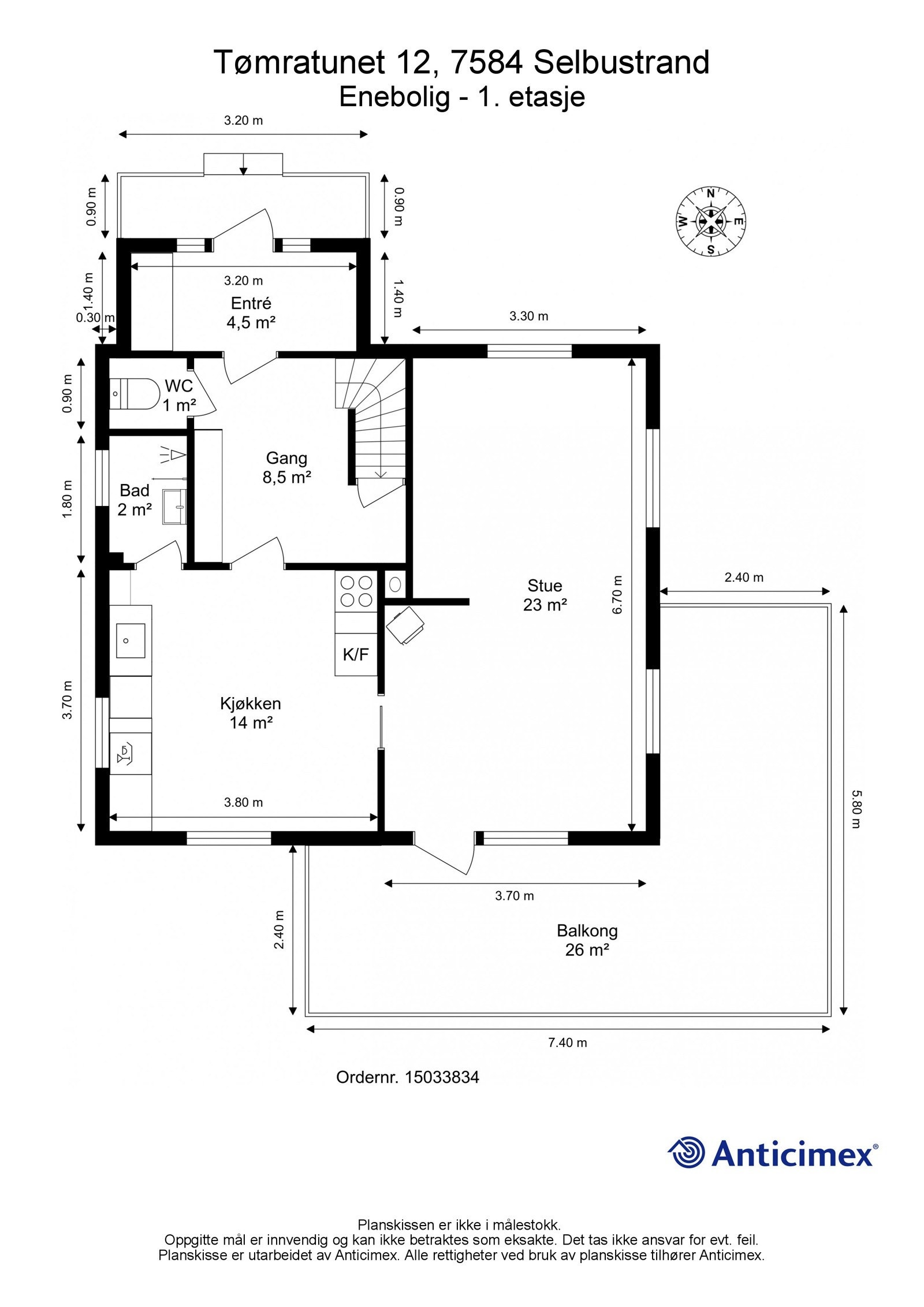 Plantegning 1.etasje Galleribilde