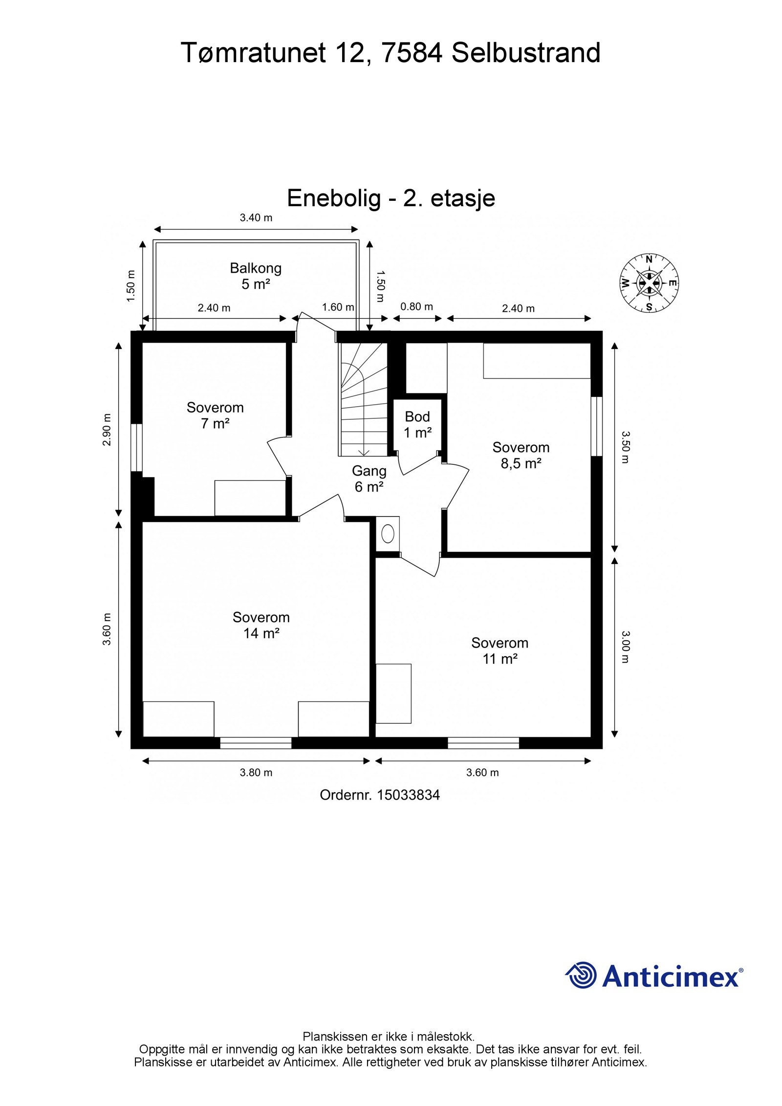 Plantegning 2.etasje Galleribilde