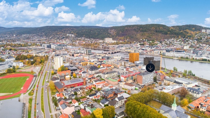 Her bor man veldig sentralt. Galleribilde