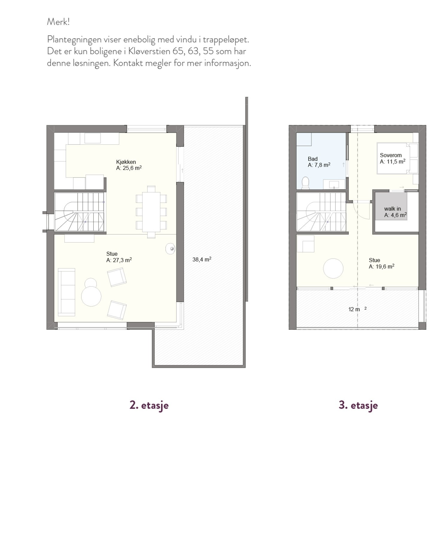 Plantegning 2.- og 3. etasje. Galleribilde