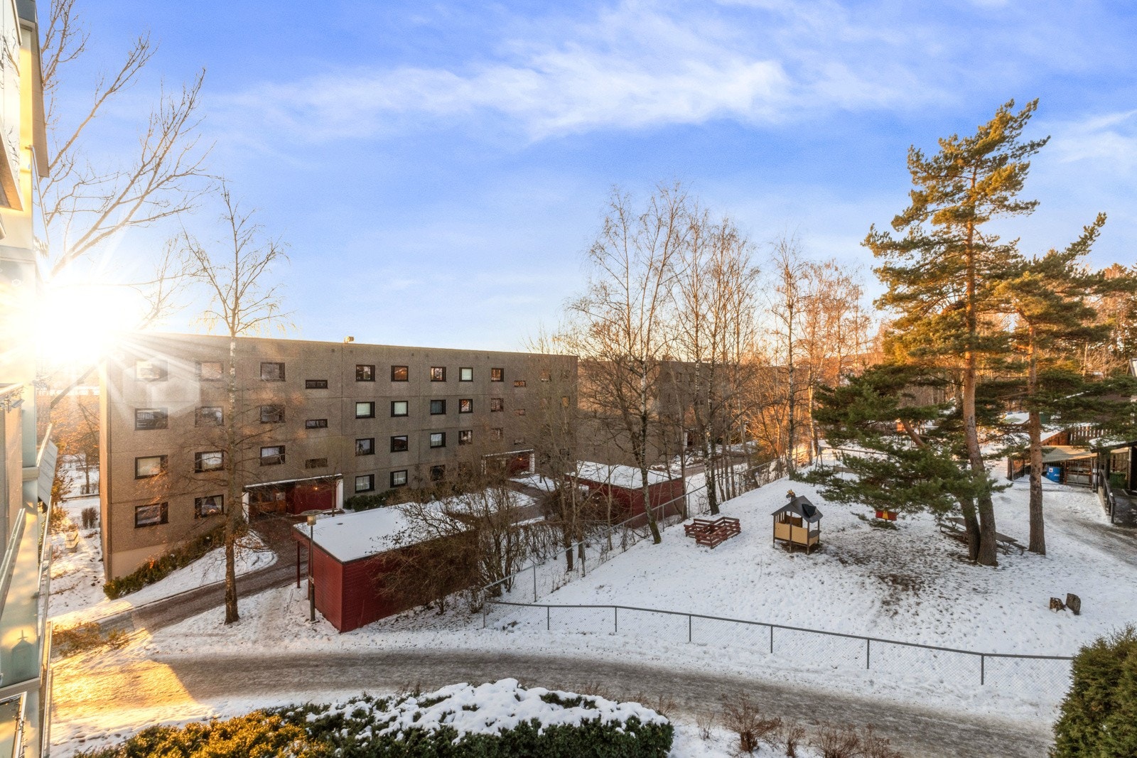 Gode solforhold på balkongen Galleribilde