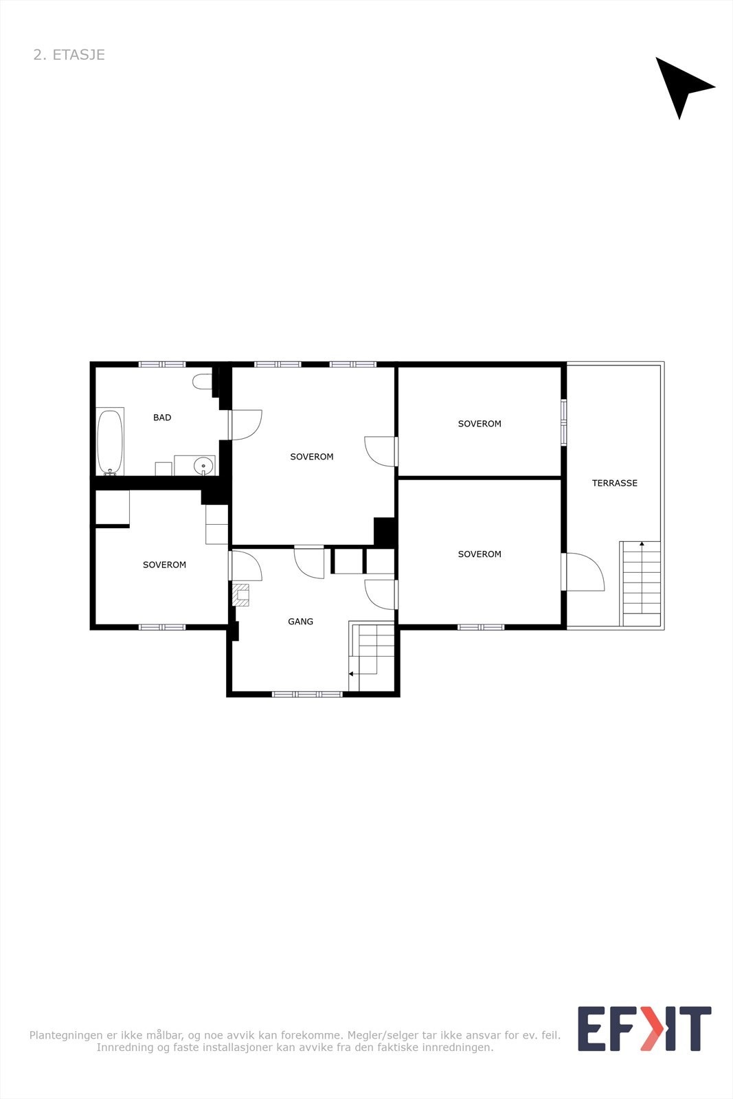 Planskisse 2. etasje Galleribilde
