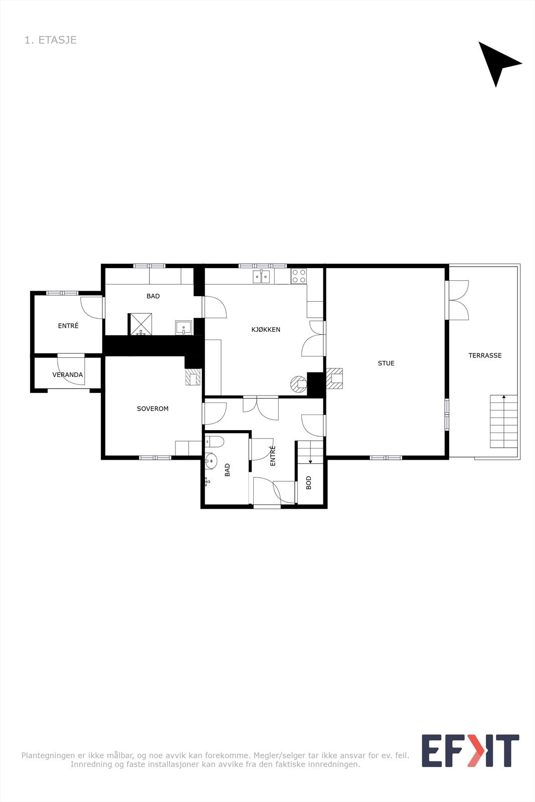 Planskisse 1. etasje Galleribilde