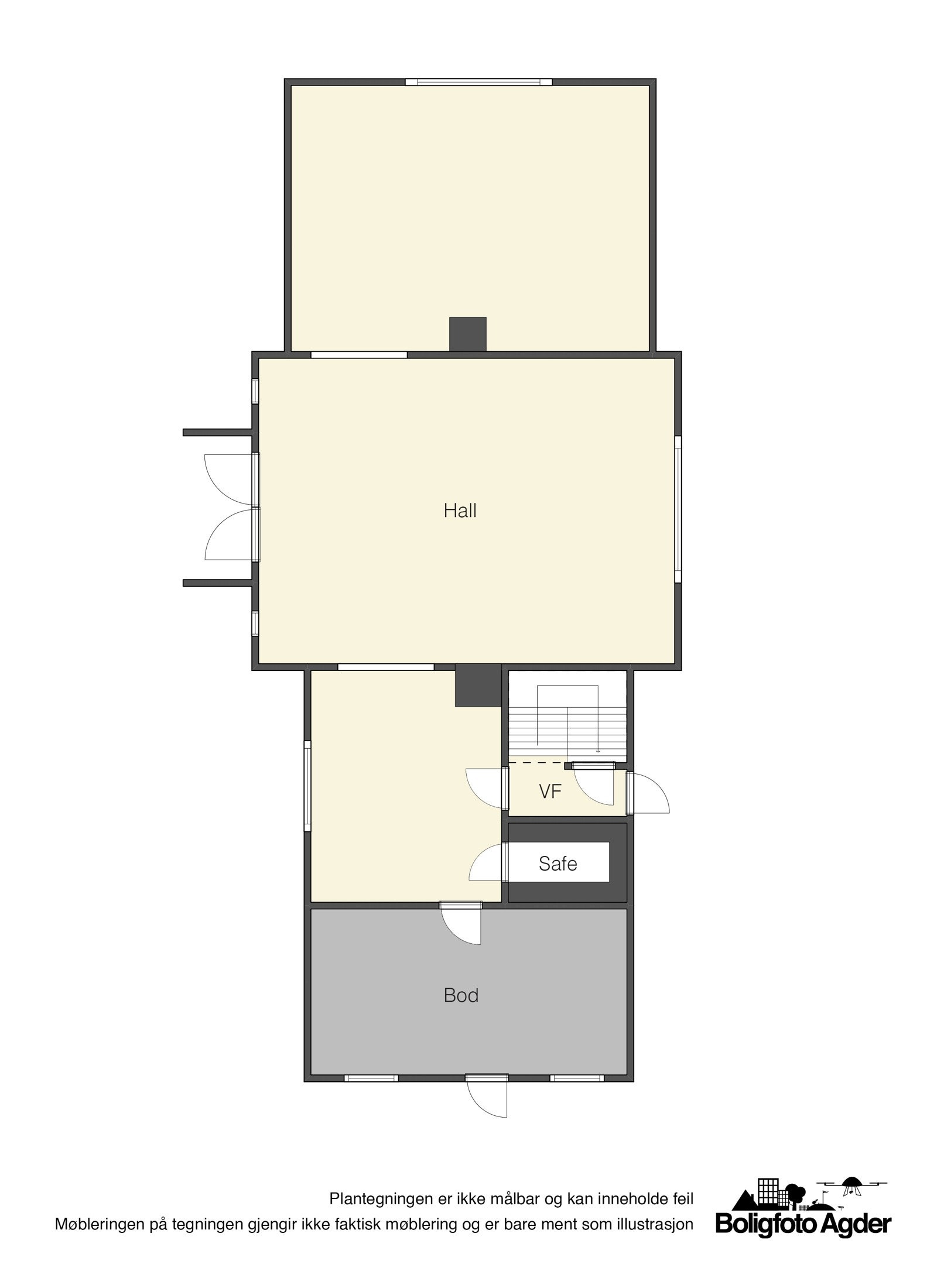 Planskisse - 1. etasje Galleribilde