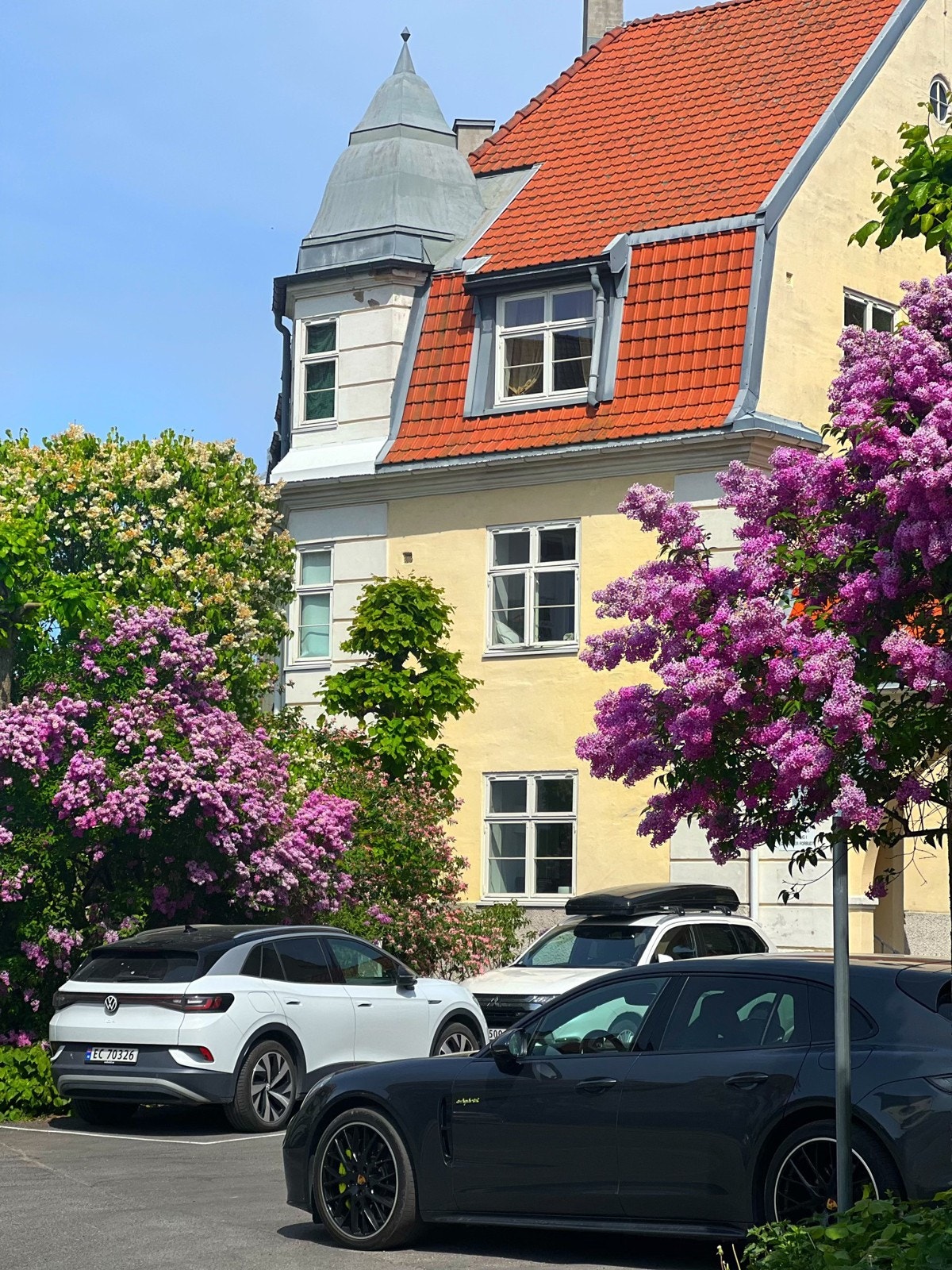 Vakre forhager og beplantning Galleribilde