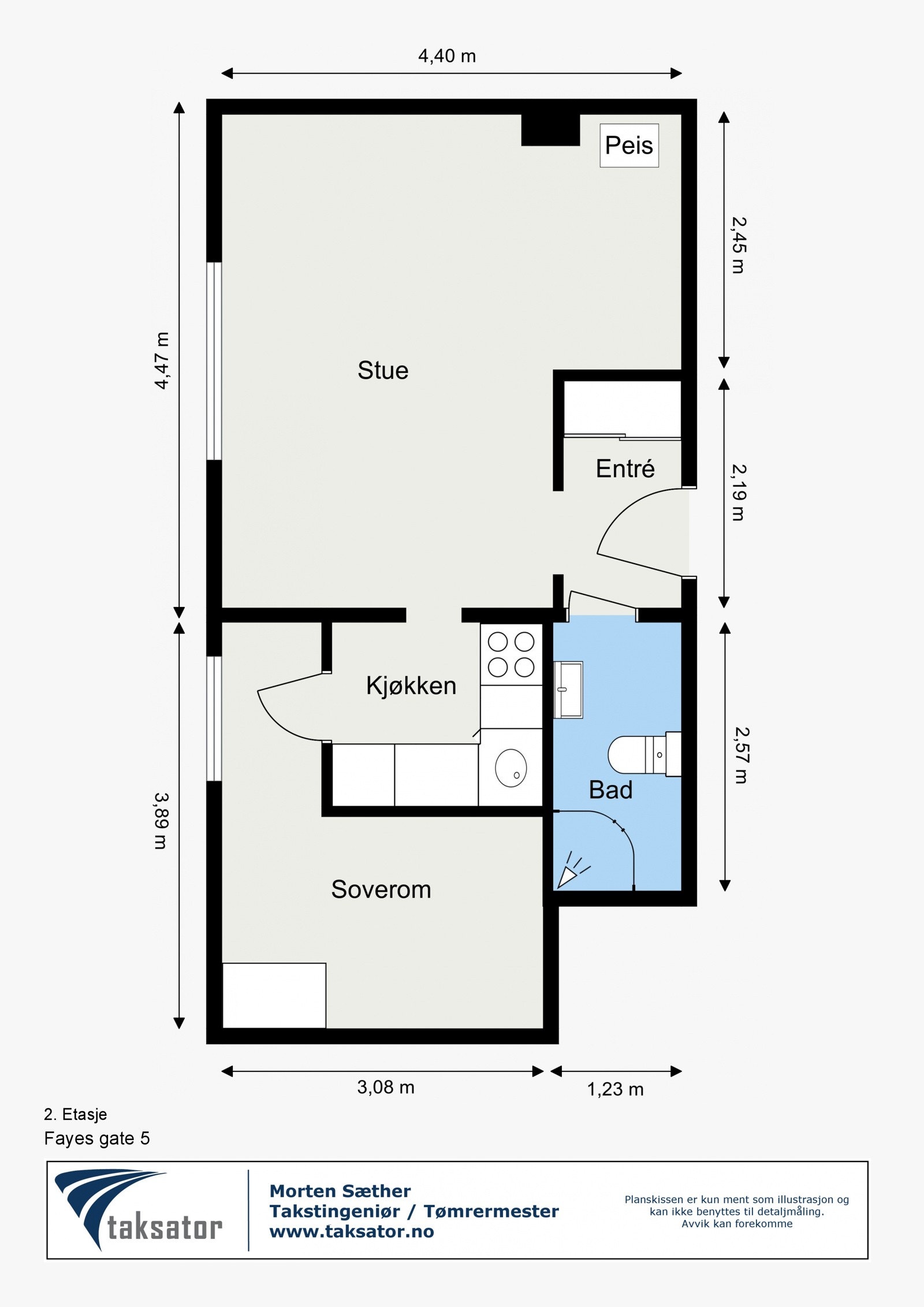 Fayes gate 5 - 2. etasje Galleribilde
